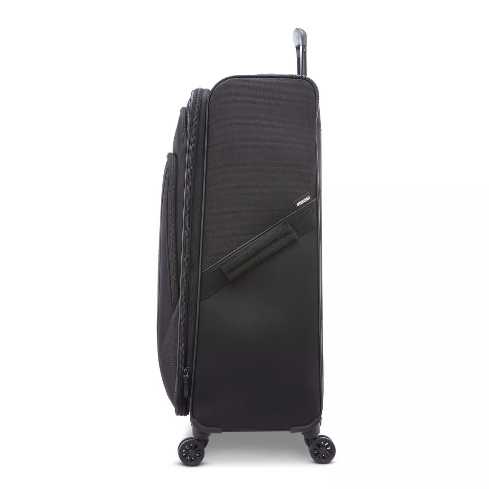 Phenom Softside Large Checked Spinner Suitcase - Black - Image 3