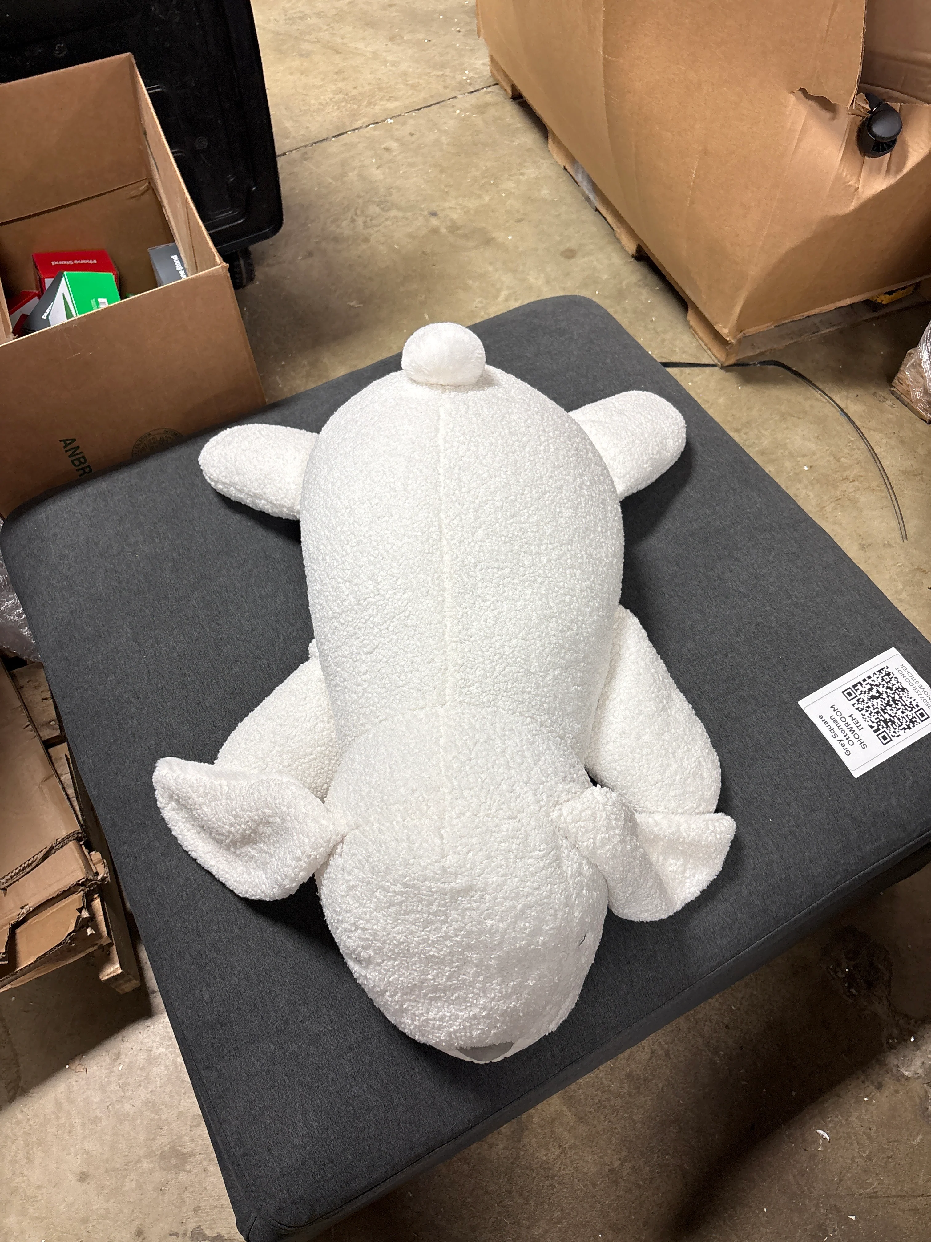Pillowfort Weighted Bunny Plush Kids' Throw Pillow SHOWROOM ITEM - Image 2