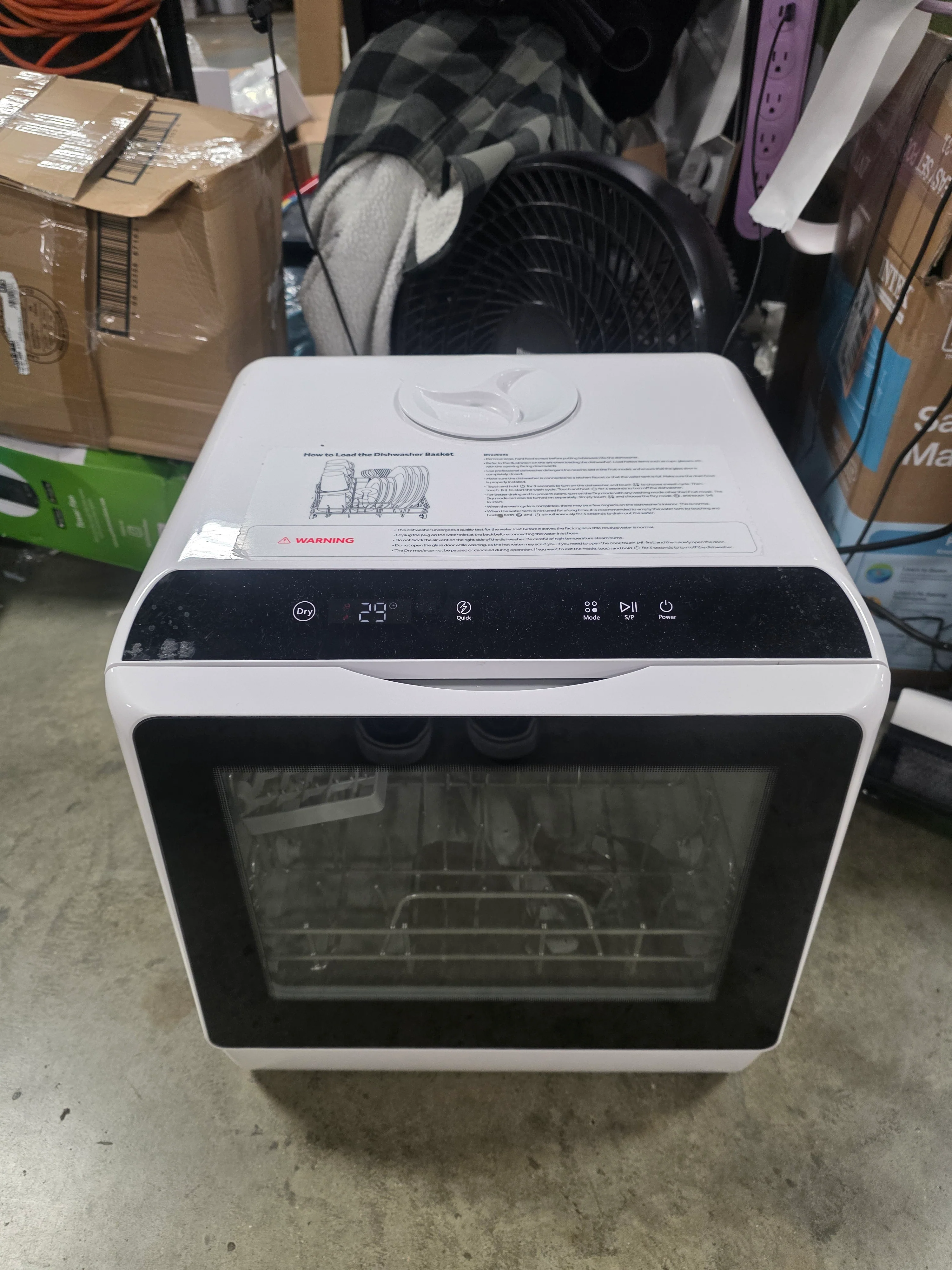 Portable Mini Dishwasher Countertop with 5-Liter Built-in Water Tank and Air-Dry Function - Image 5