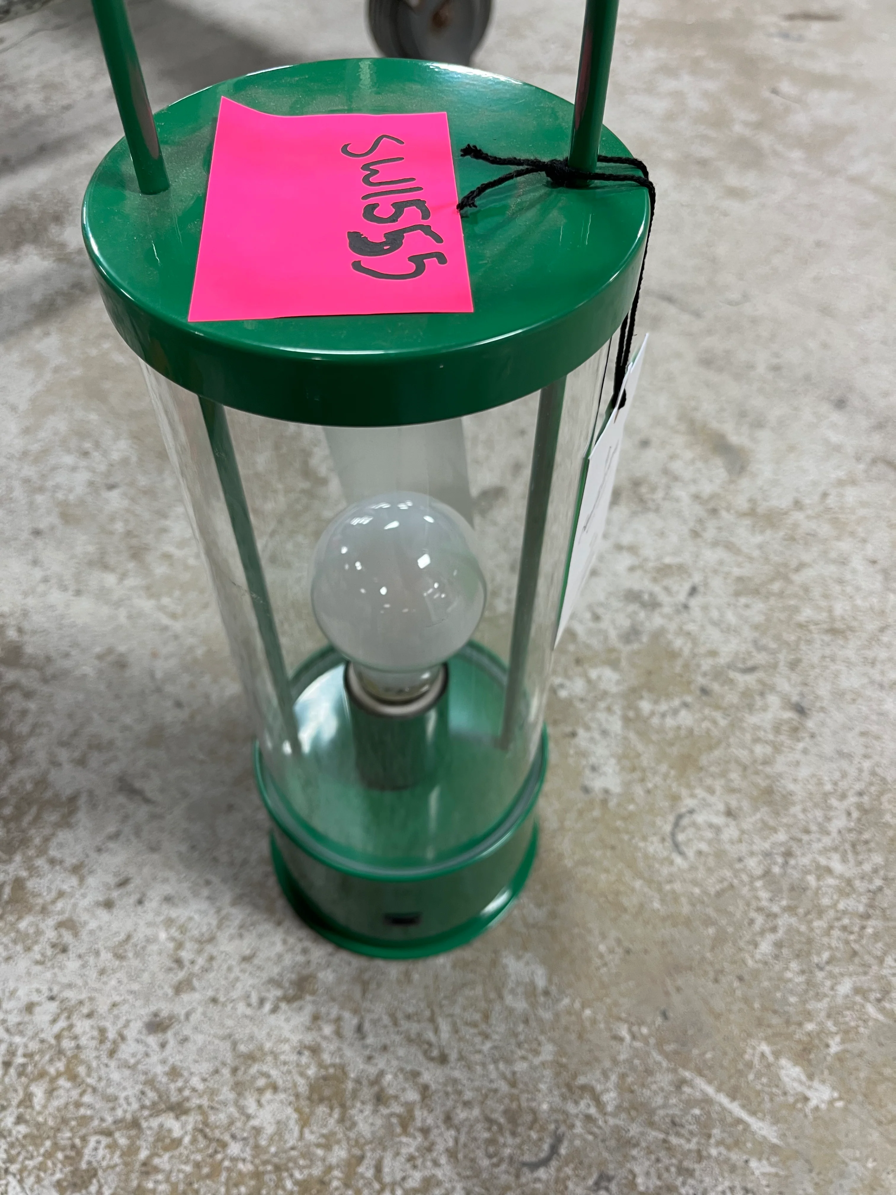 Portable Outdoor Patio LED Tabletop Lantern - Green, - Image 8