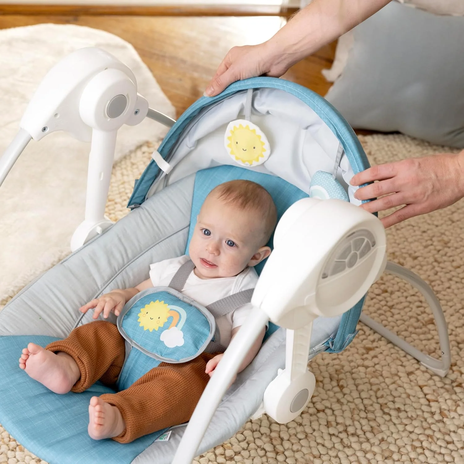Sun Valley Canopy Portable Swing Grey - Image 3