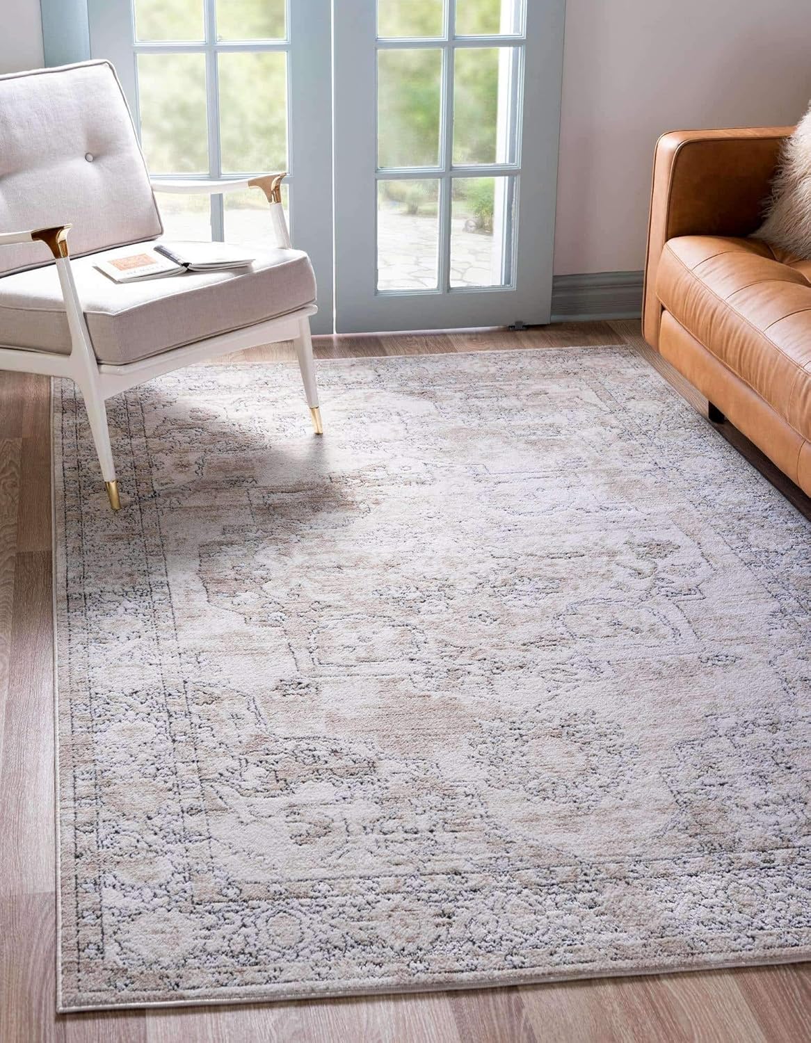 Portland Collection Area Rug - Canby (10' x 14' 1" Rectangle, Ivory/ Beige) - Image 2