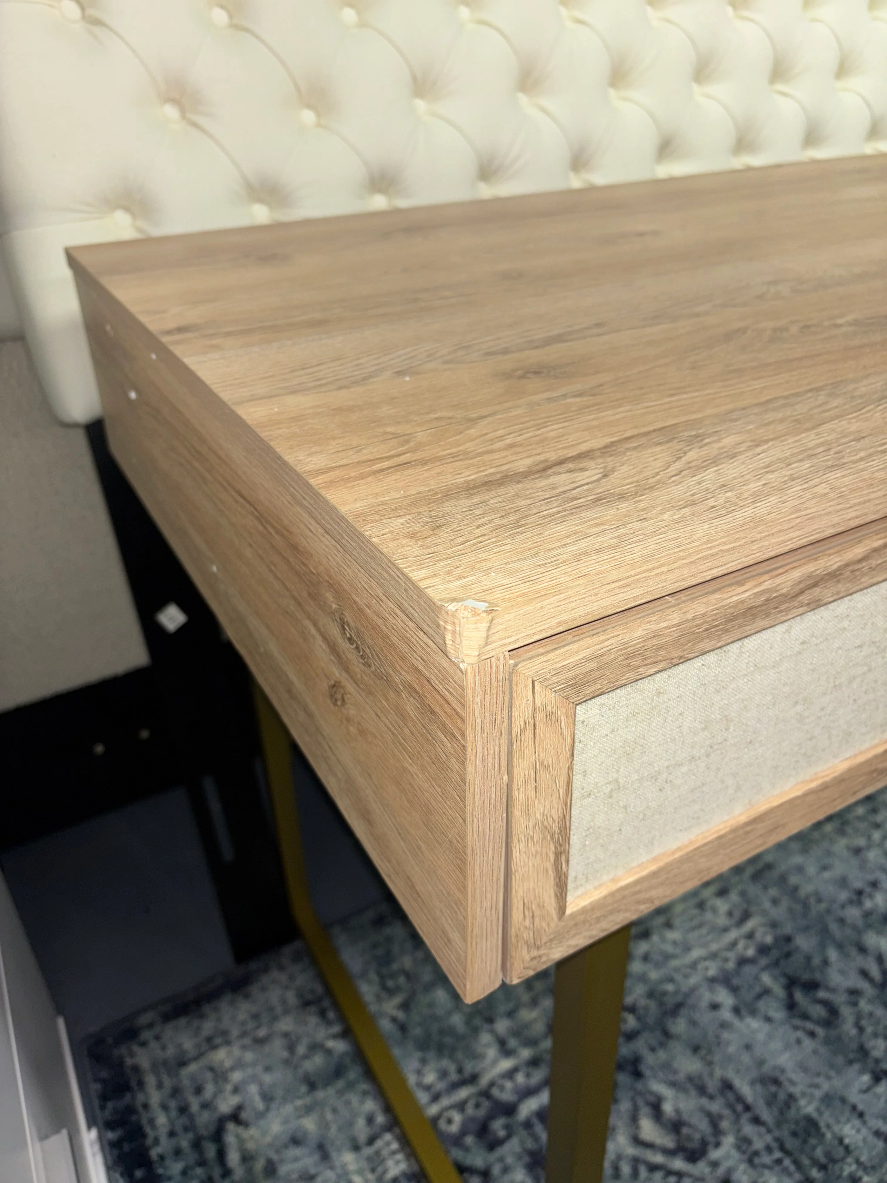 Portman Metal Base Writing Desk SHOWROOM ITEM - Image 5