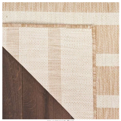 Positano Beige Ivory 7 ft. x 10 ft. Stripes Contemporary Area Rug - Image 3