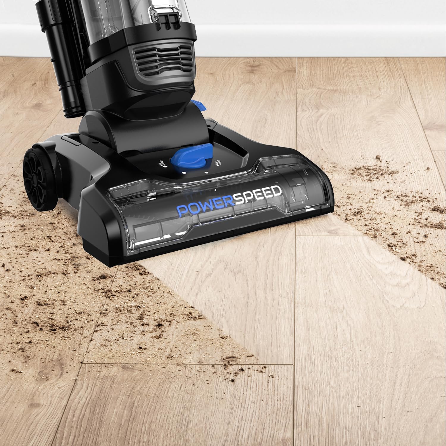 PowerSpeed Lightweight Upright Vacuum Cleaner for Carpet and Hard Floor, Blue - Image 2
