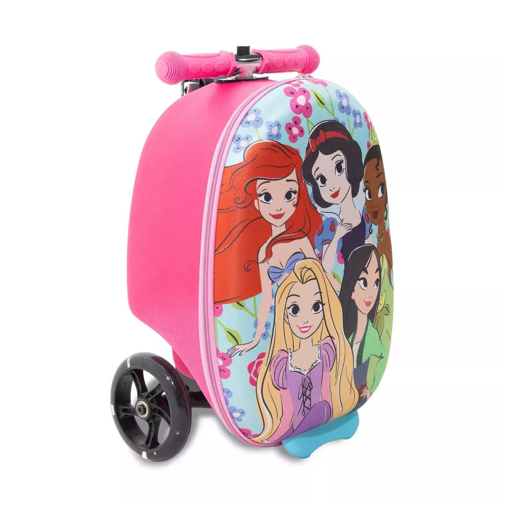Princess Scooter Carry-On Suitcase - Pink - Image 3