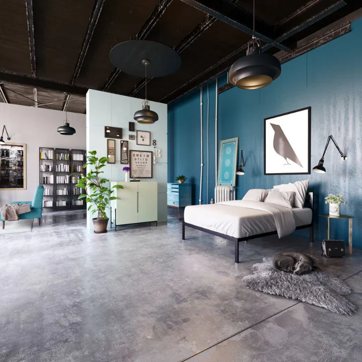 Mia Metal Platform Bed Frame with Headboard Queen - Image 5