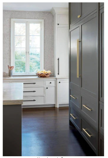 Radius Modern Golden Champagne Bar Appliance Pull - Image 2