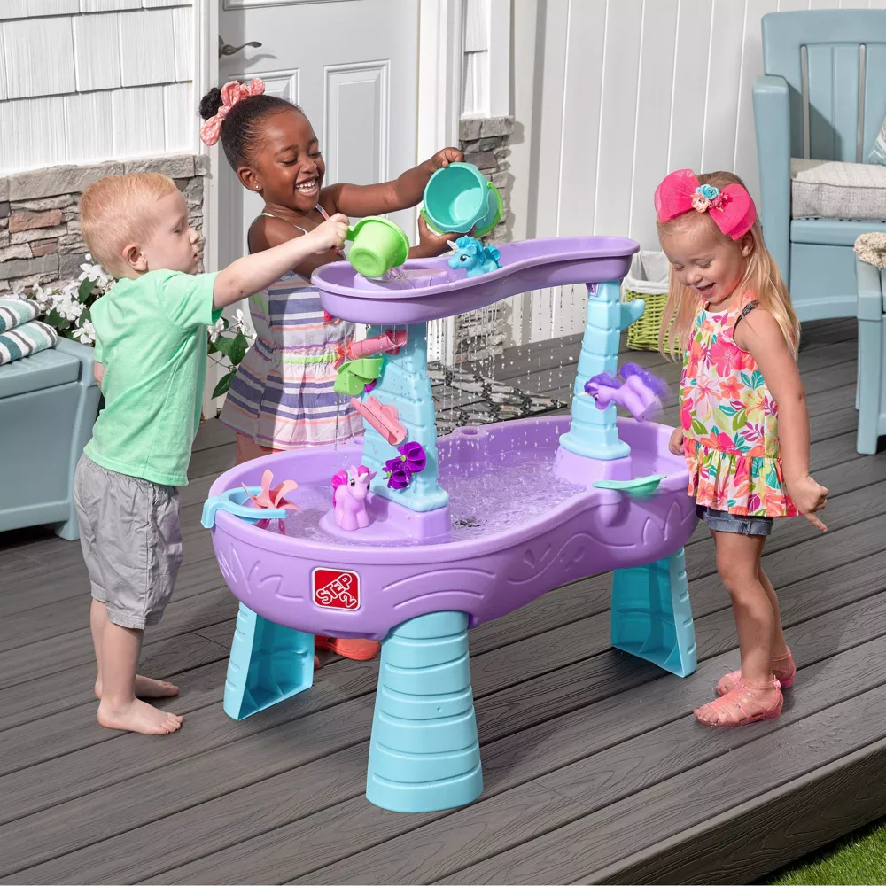 Rain Showers & Unicorns Water Table ( missing leg ) - Image 5