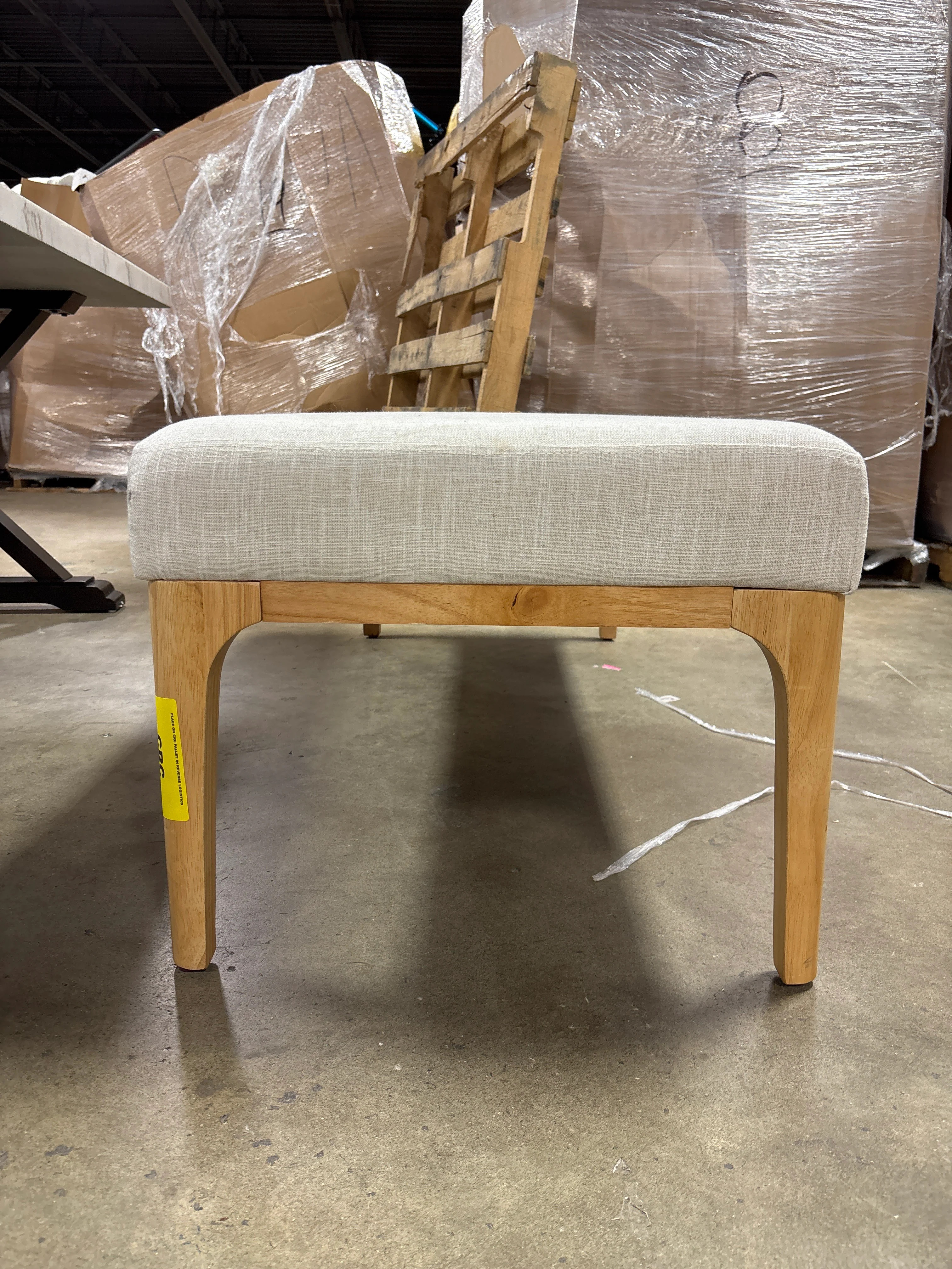Randolph Bench - Linen SHOWROOM ITEM - Image 3