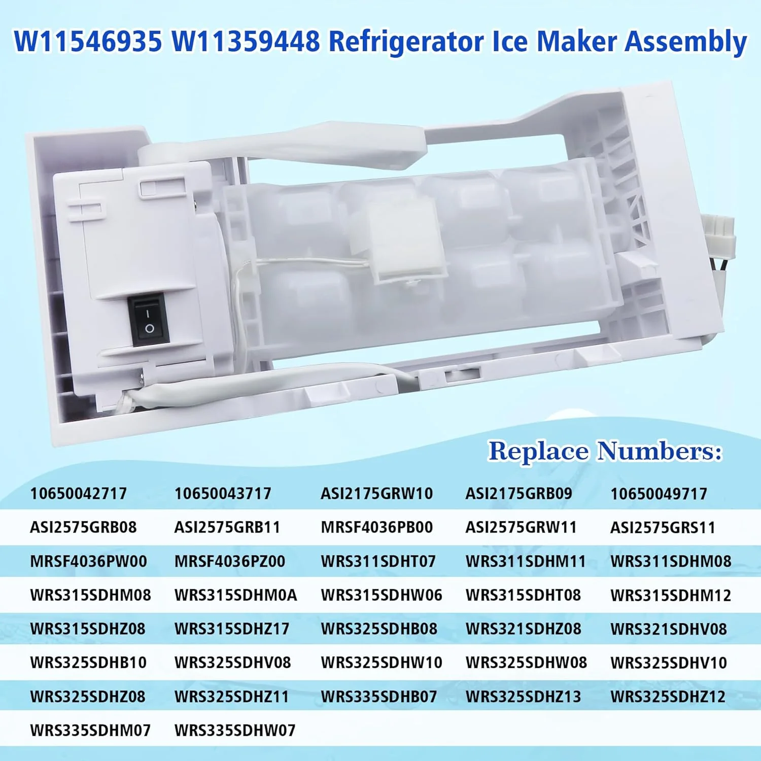 Refrigerator Ice Maker Assembly Compatible with Whirlpool Kenmore Amana - Image 4
