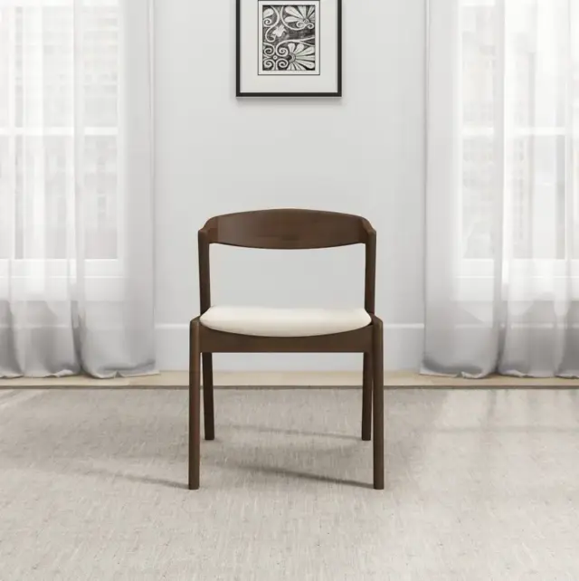 Reggie Cream Velvet Dining Chair - Set of 2 - Image 3