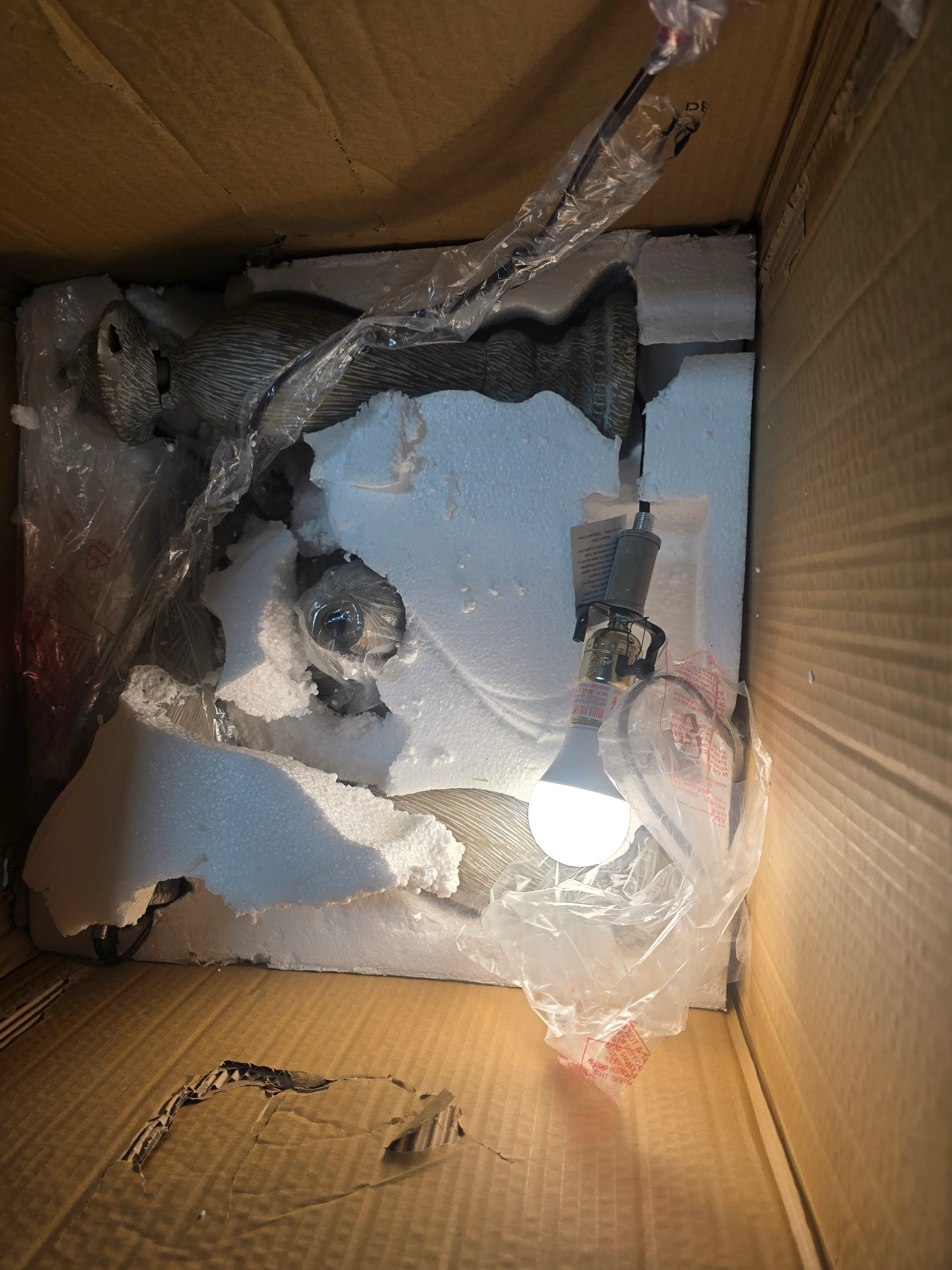 Resin Standing Lamp with 3-Way Switch - Image 6