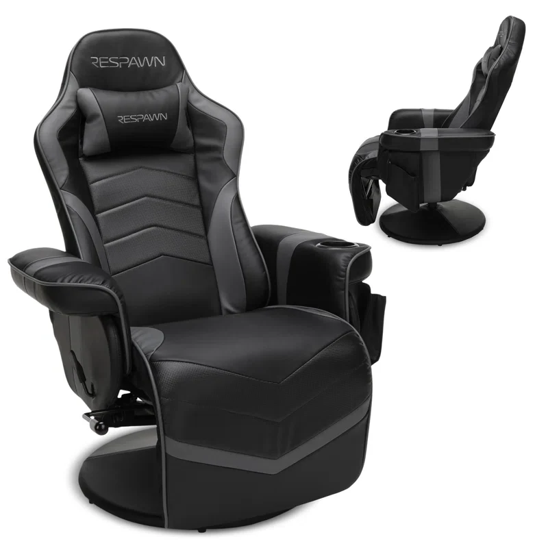 RESPAWN 900 Console Gaming Recliner - Black/Gray SHOWROOM ITEM