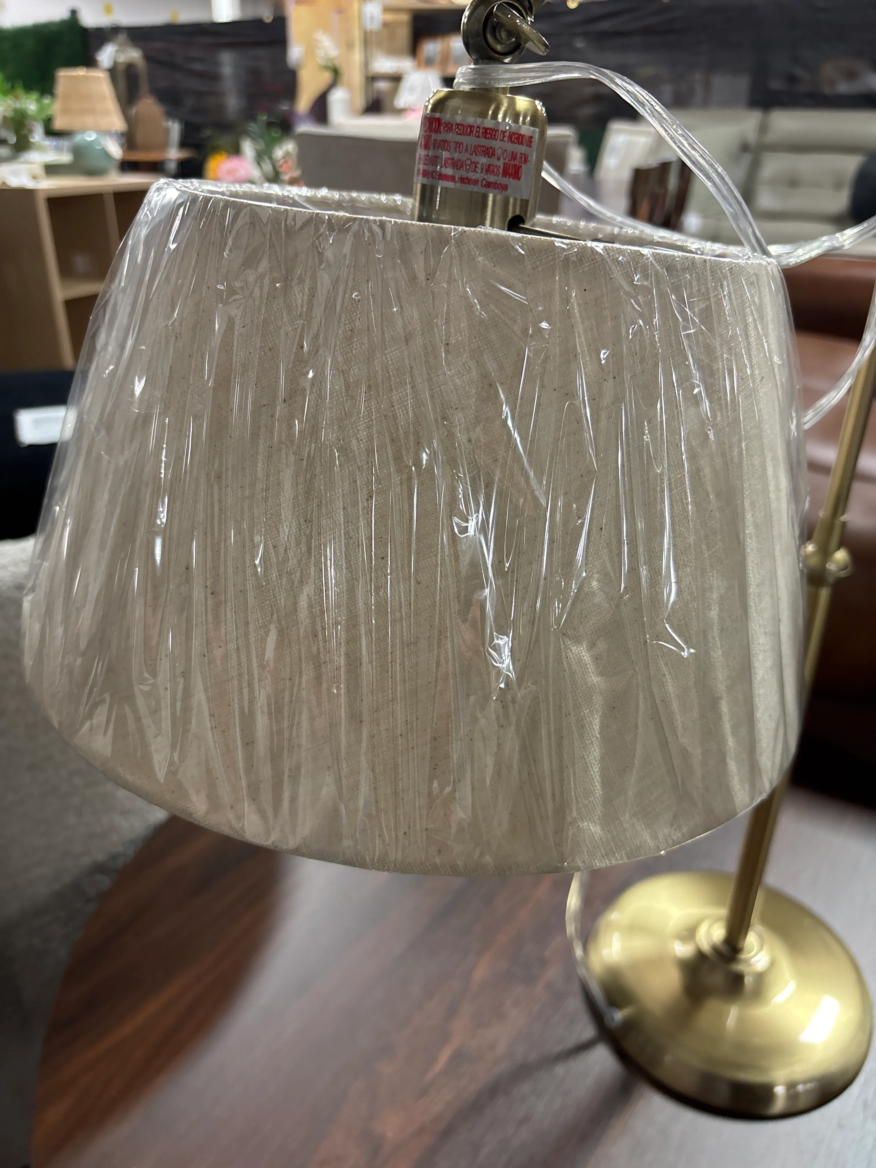 Rodeo Table Lamp Swing-Arm Antique Brass SHOWROOM ITEM - Image 4