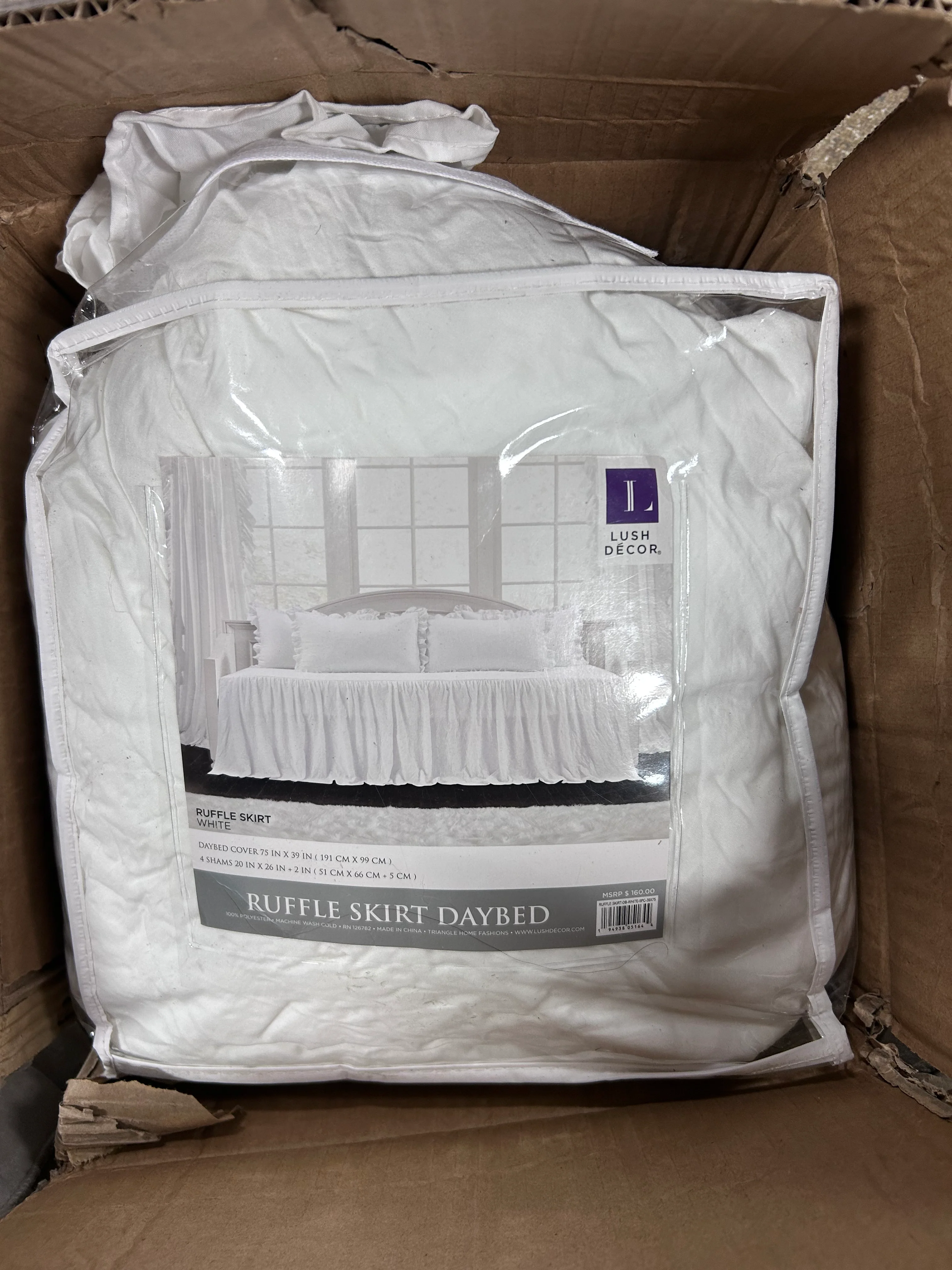 Ruffle Skirt Daybed Cover 3-Piece Set - Image 5