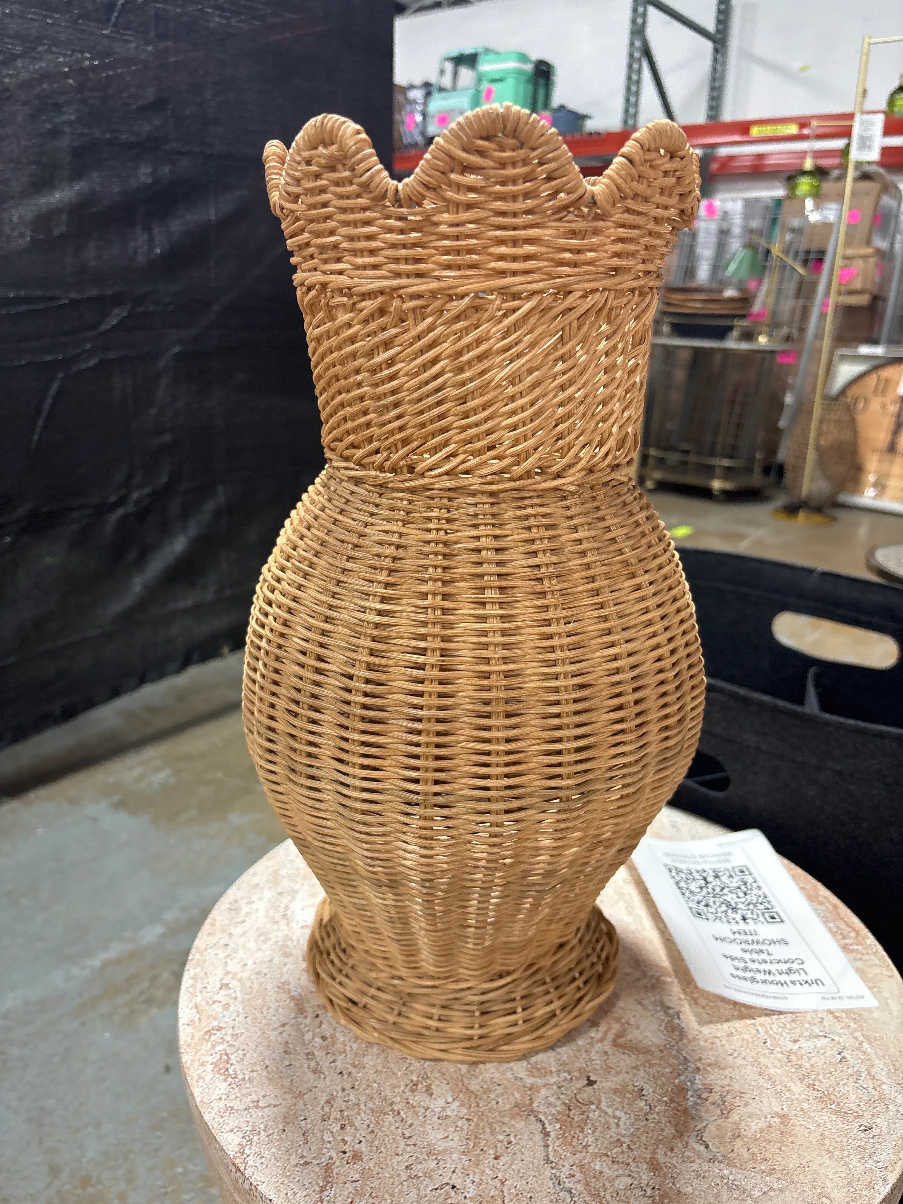 Scalloped Edge Woven Vase SHOWROOM ITEM - Image 3