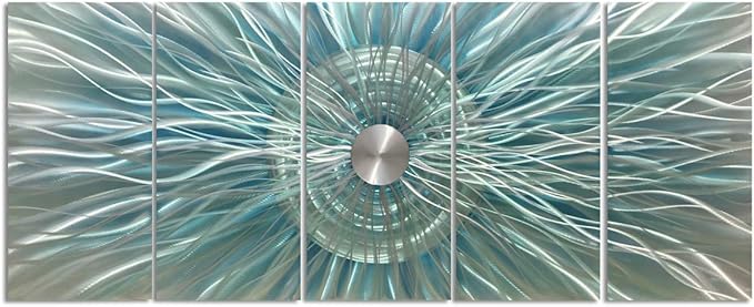 Sculpture Decor Large 3d Modern Contemporary Metal Wall Art Oversized Abstract Painting Artwork on Aluminum
