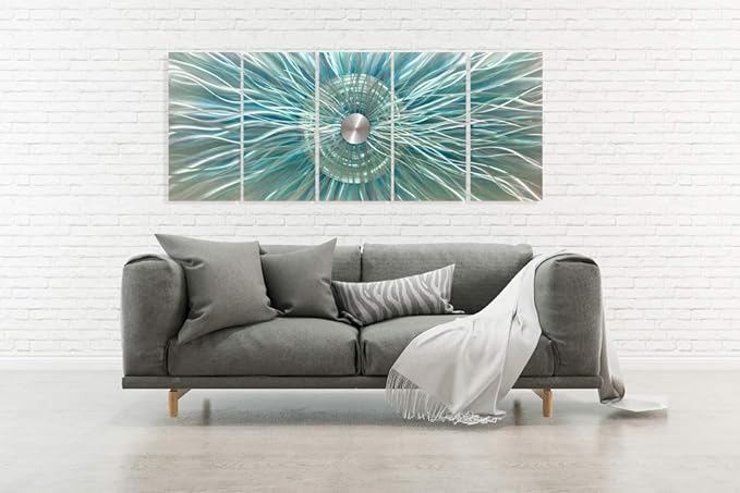 Sculpture Decor Large 3d Modern Contemporary Metal Wall Art Oversized Abstract Painting Artwork on Aluminum - Image 5