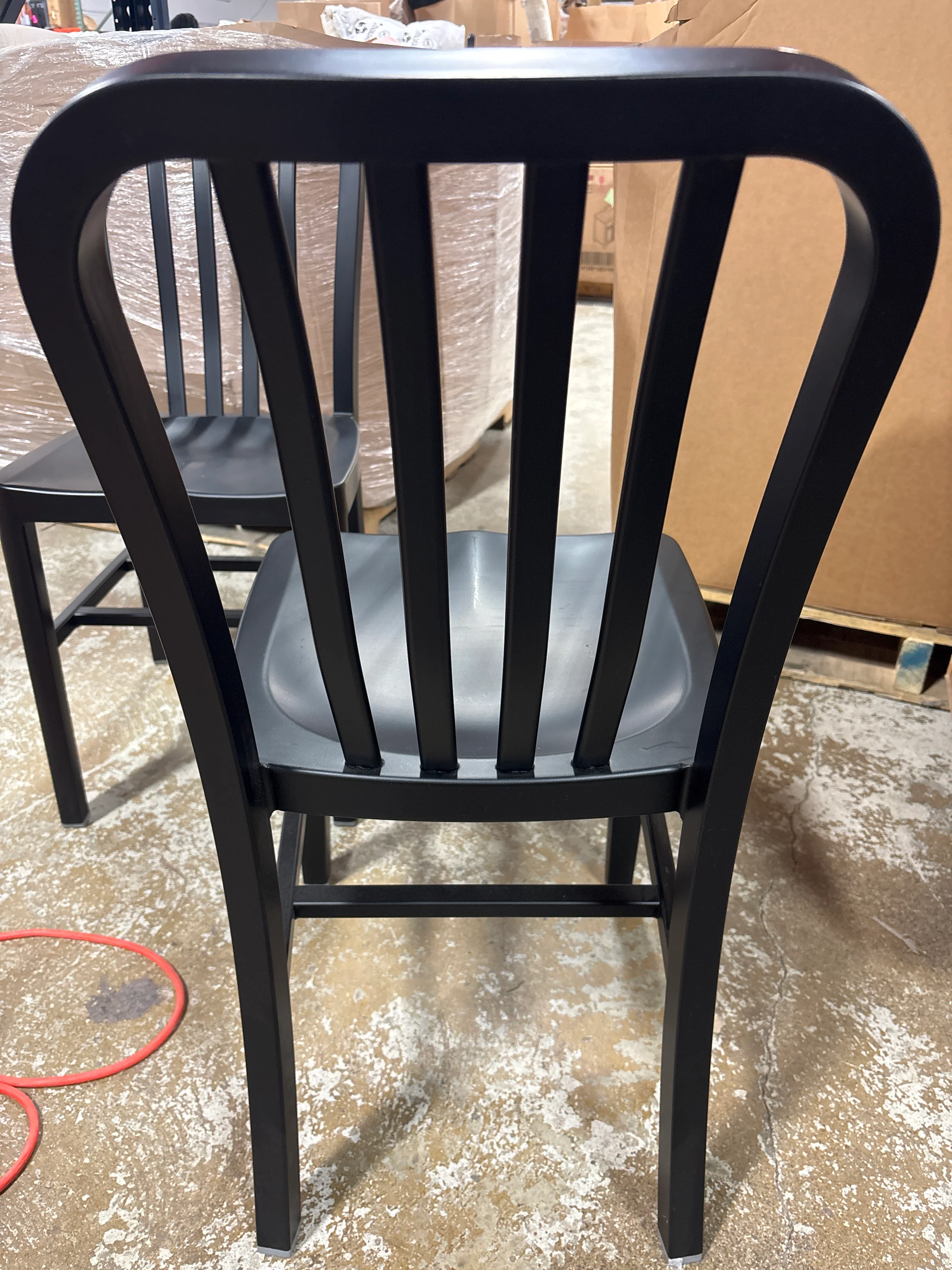 (Set of 2) Modern Metal Indoor-Outdoor Chair SHOWROOM ITEM - Image 5