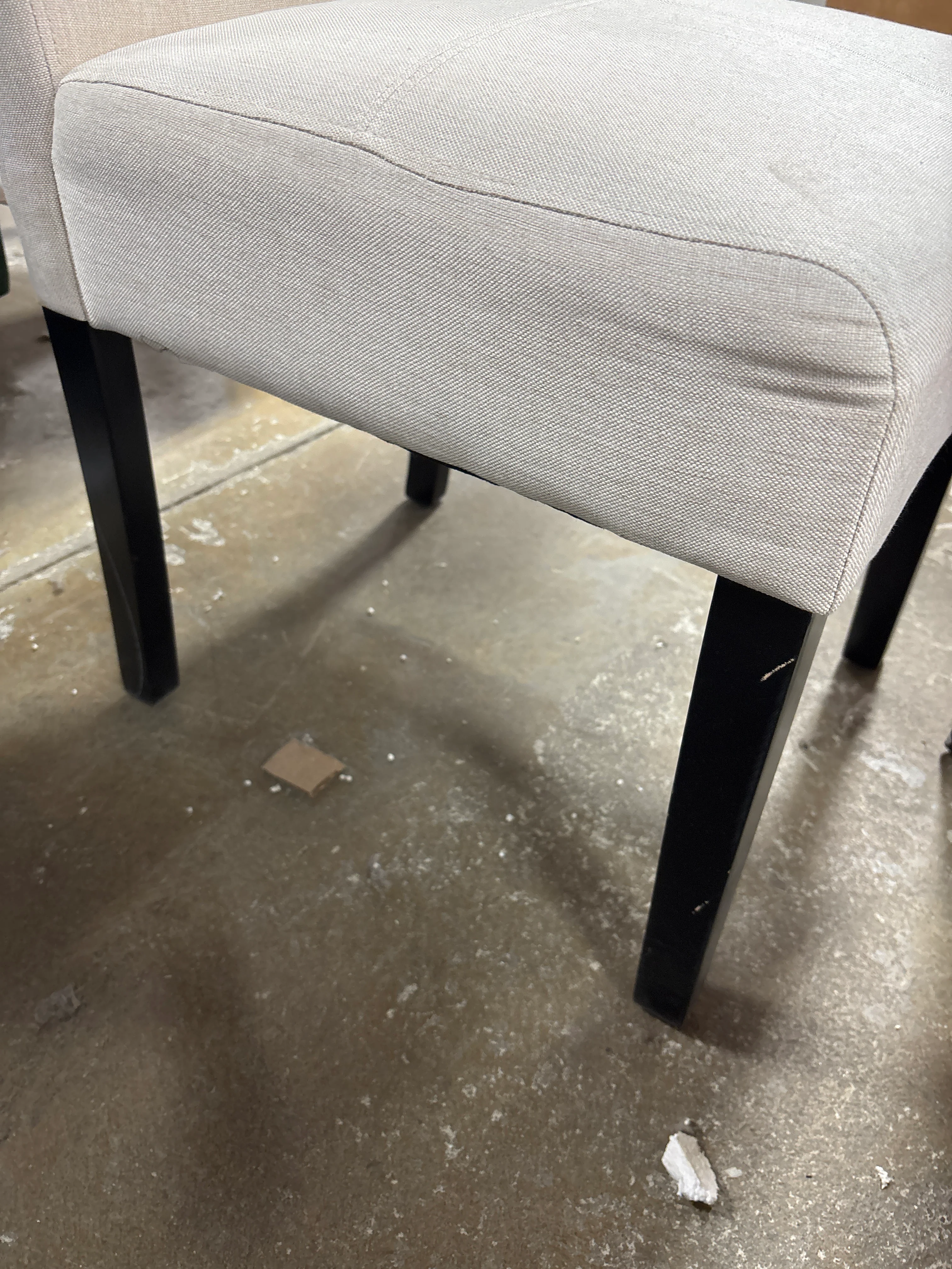(Set of 2) Pertica T-Stitch Dining Chair Beige SHOWROOM ITEM - Image 9