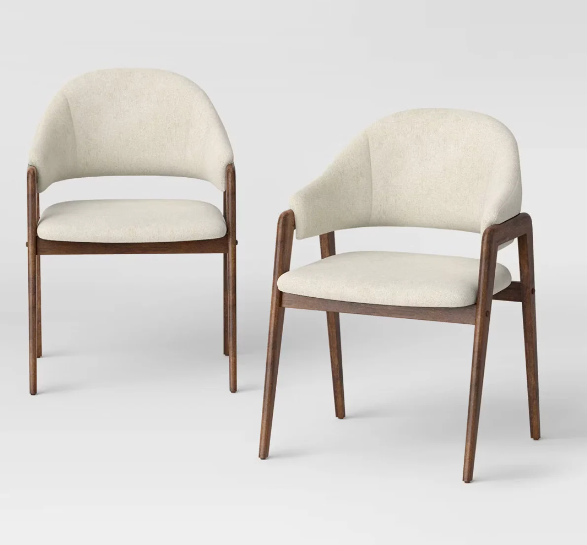 SET OF 4 Ingleside Open Back Upholstered Wood Frame Dining Chair SHOWROOM ITEM