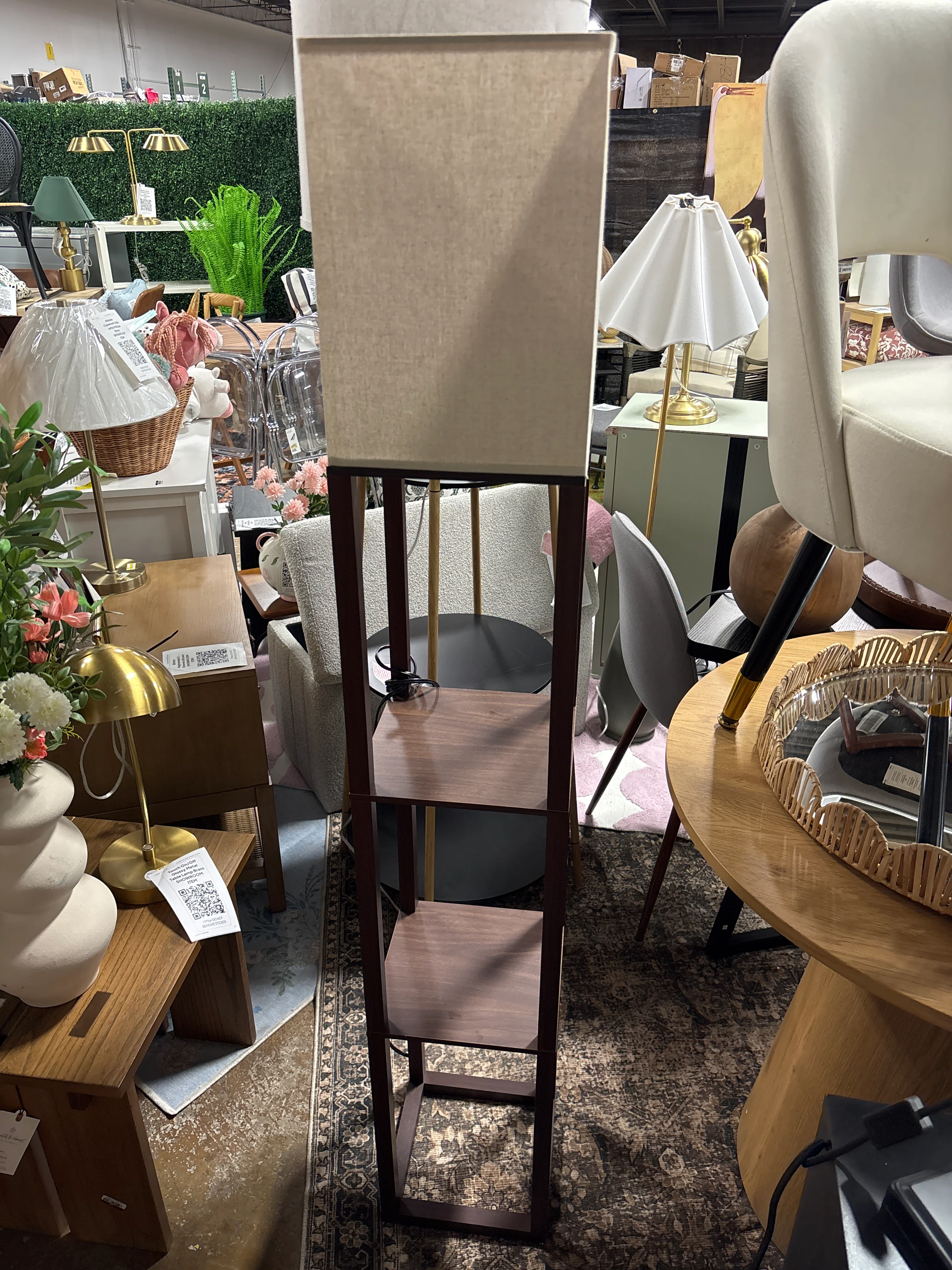 Square Shelf Floor Lamp SHOWROOM ITEM - Image 2