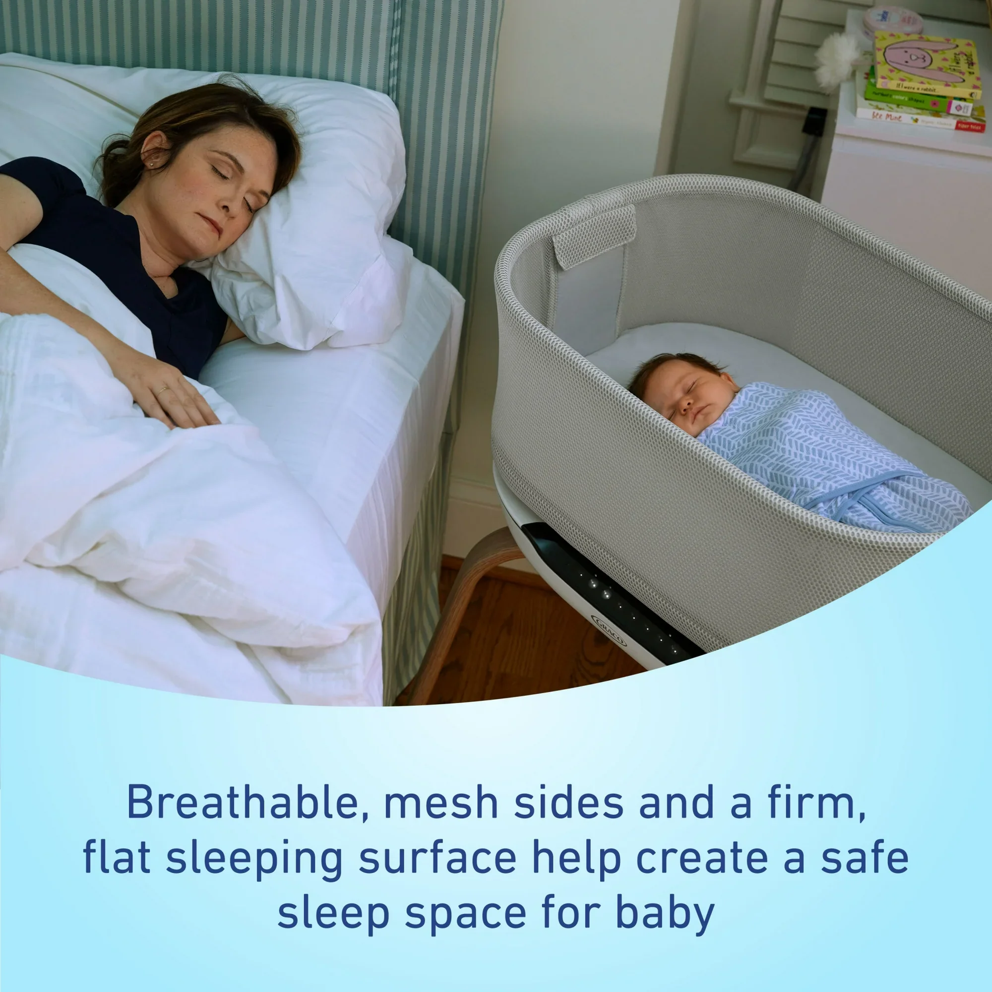 SmartSoothe Newborn Bassinet, Luna - Image 3