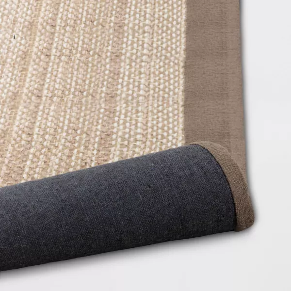 Solid Woven Border Rug - 7X10 - Image 2