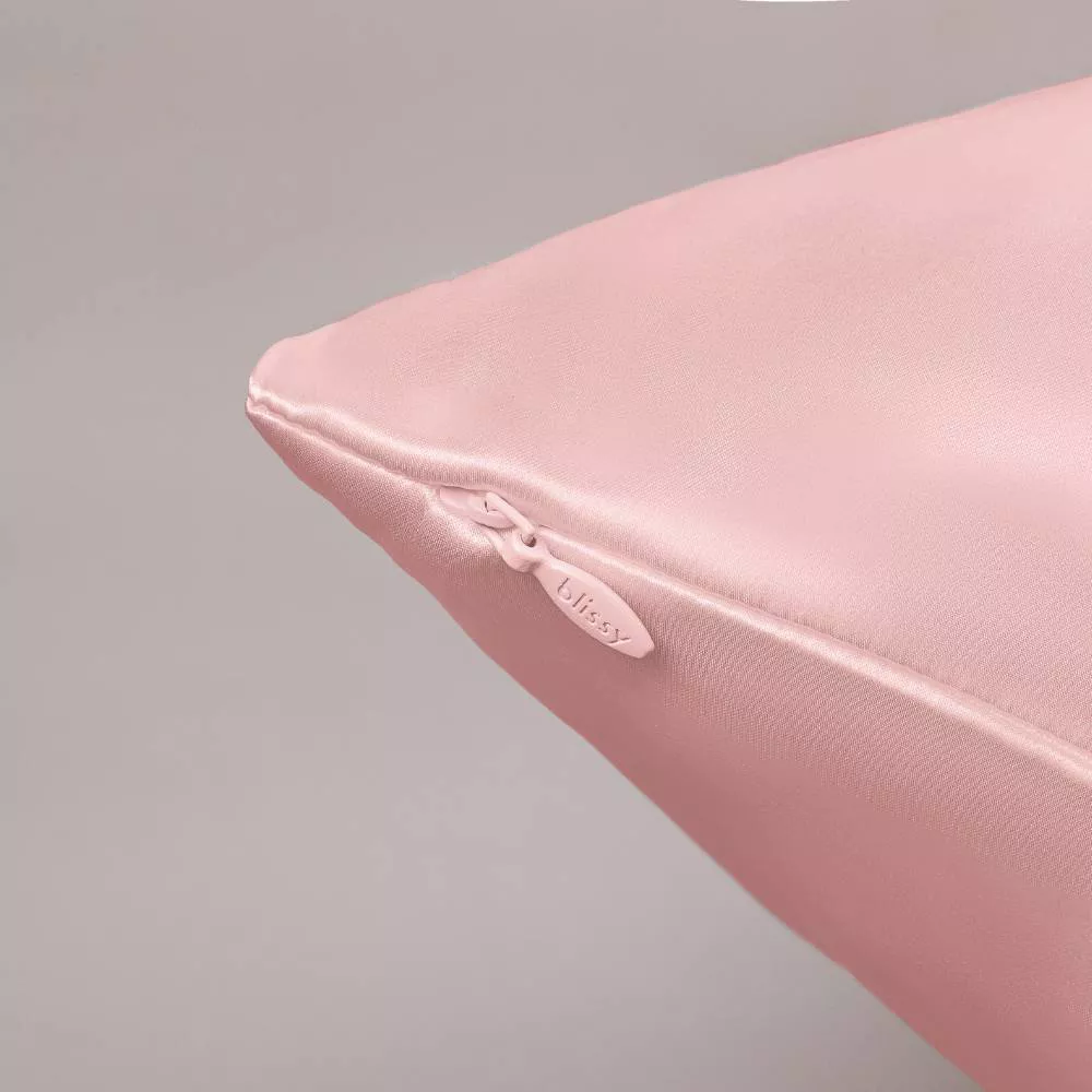 Standard/Queen 600 Thread Count Silk Pillowcase Blush Pink - Image 4