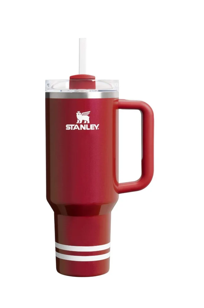 Stanley 40 oz Stainless Steel Quencher Tumbler - Heritage Red Shimmer SHOWROOM ITEM