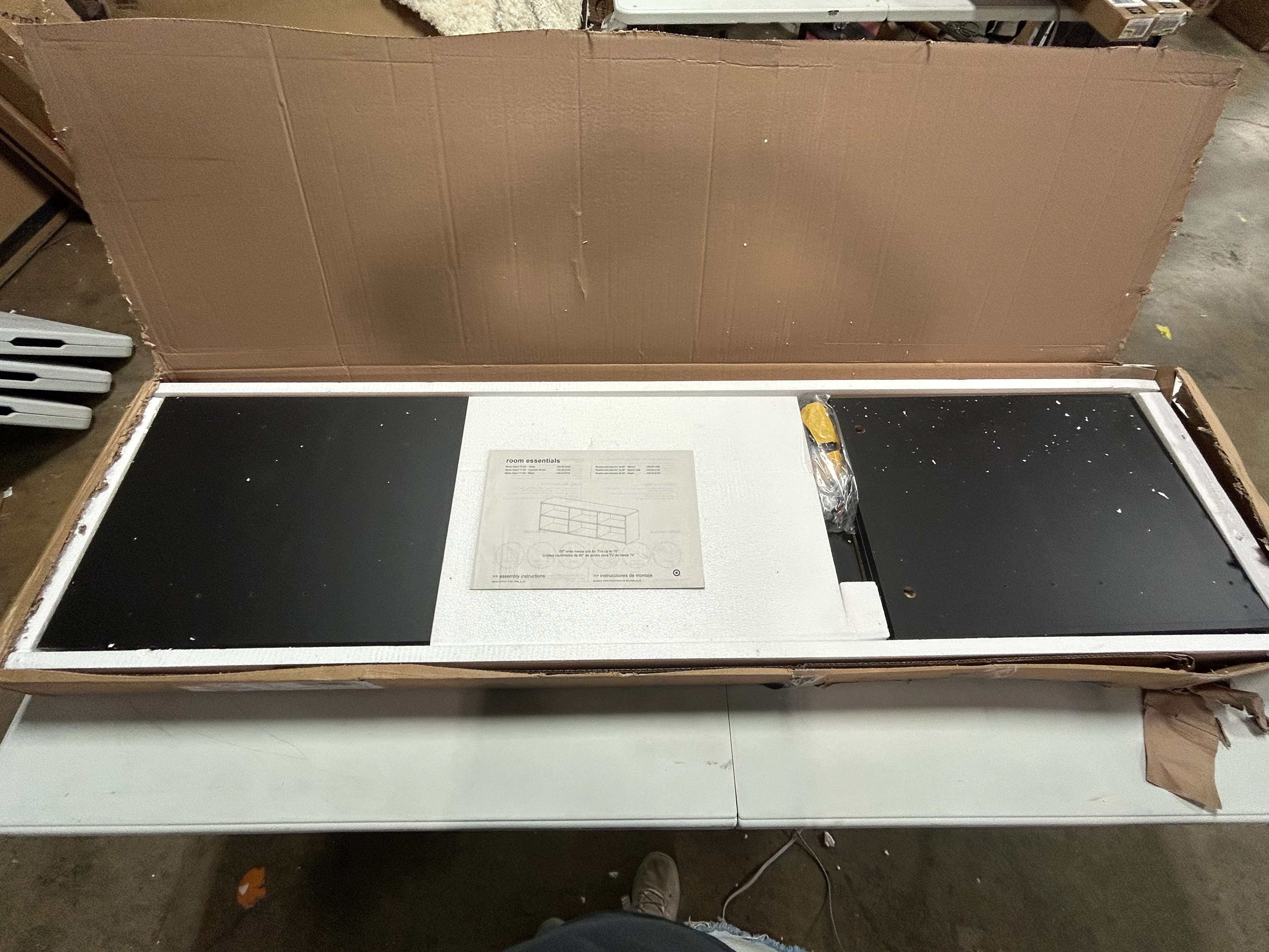 Storage TV Stand Black - Image 6