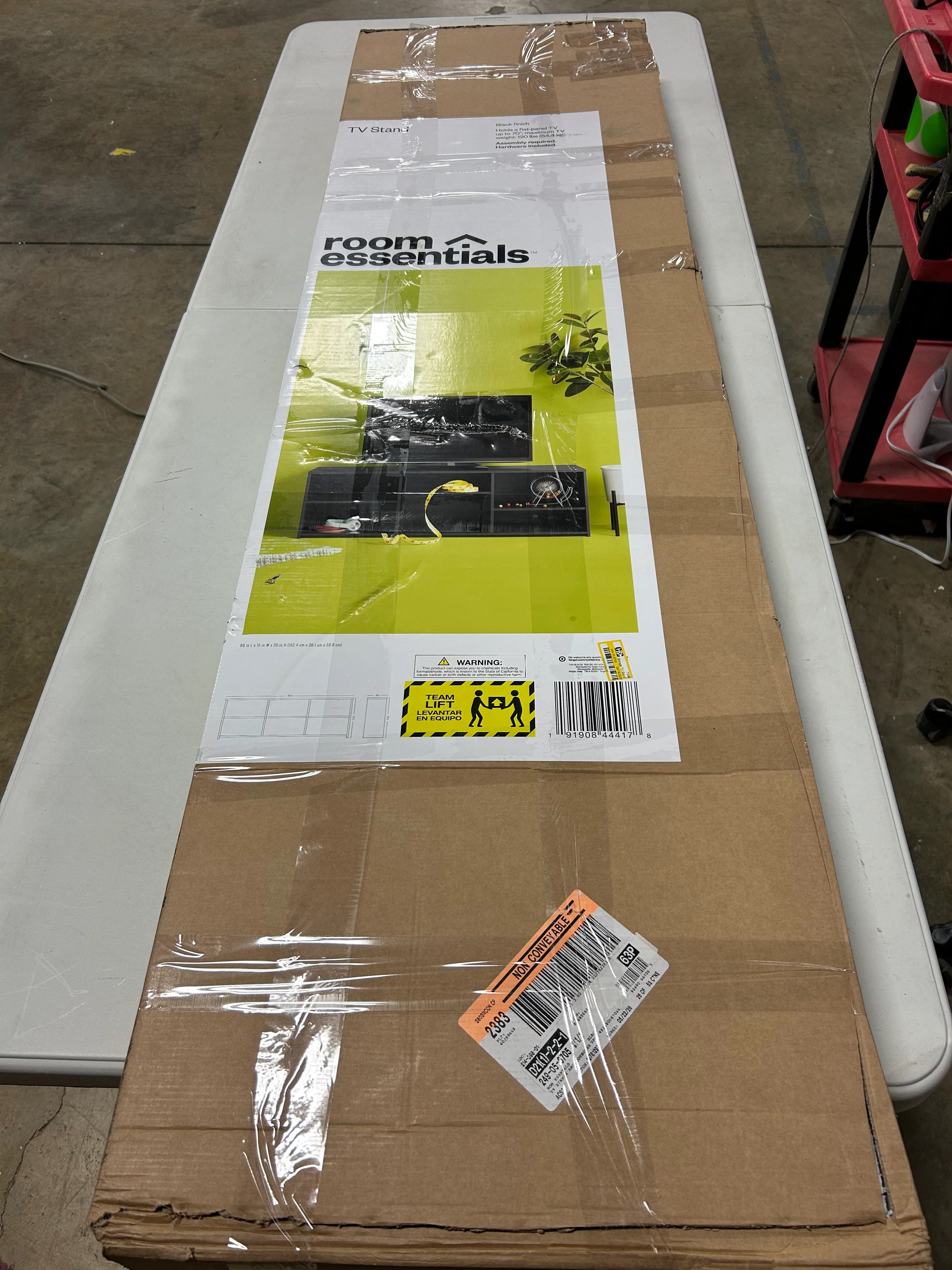 Storage TV Stand Black - Image 7