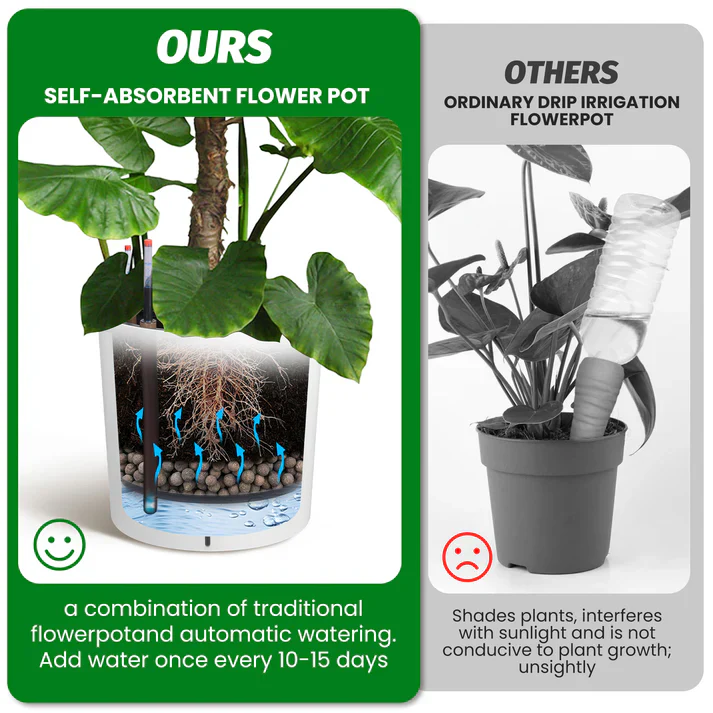 Tall Round Planter Set of 2 - Image 3