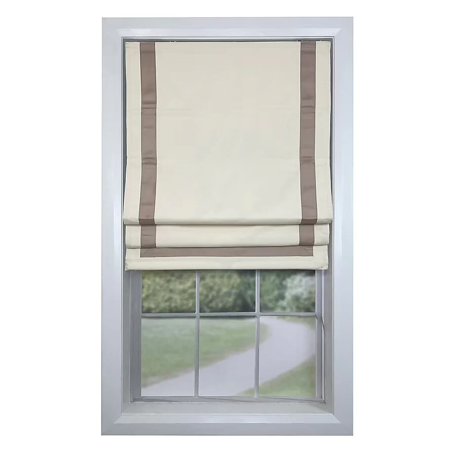 Taupe Room Darkening Blackout Cordless Roman shade - Image 3