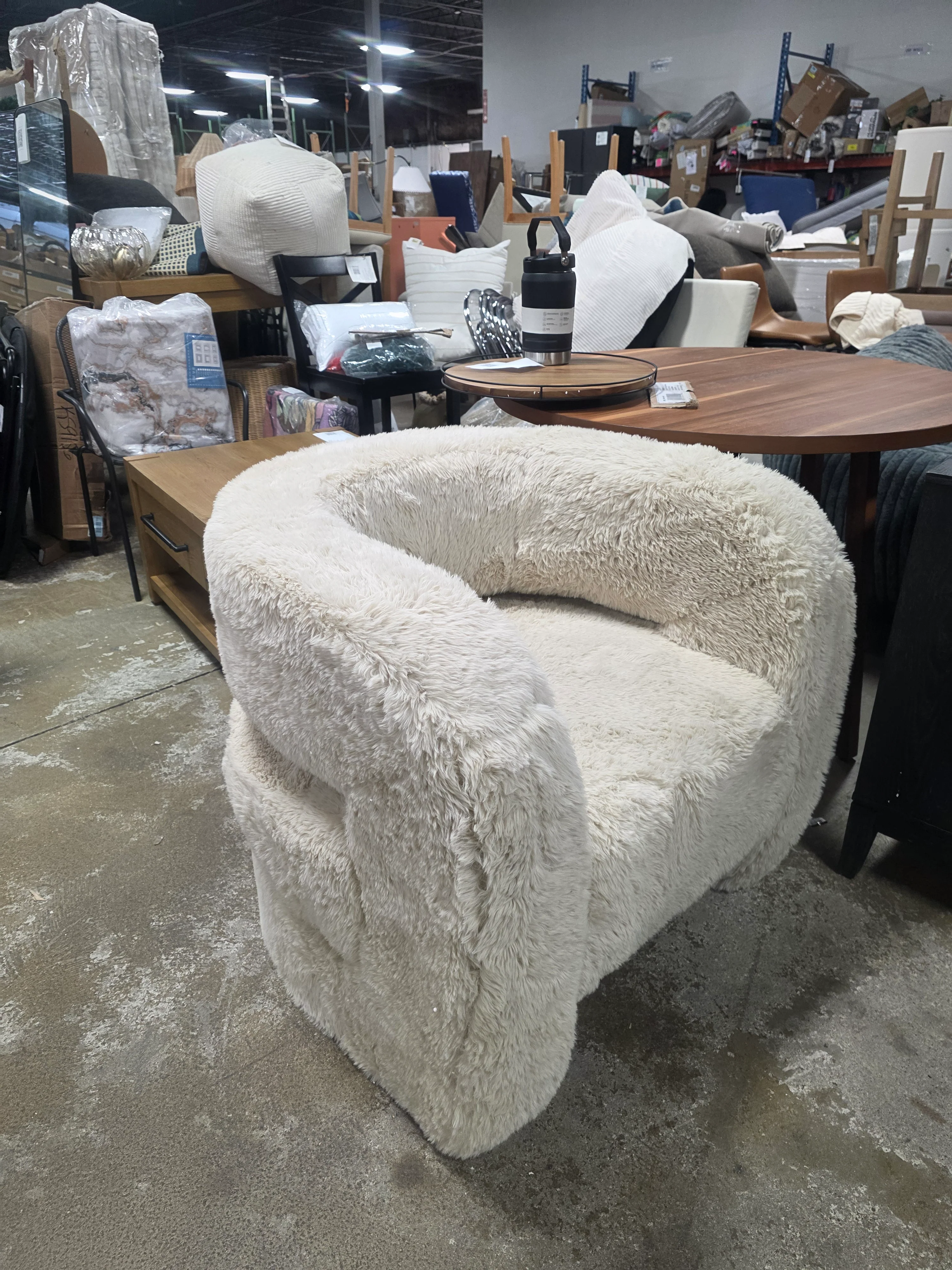 Teddy Plush Accent Chair - SHOWROOM ITEM  - Image 2