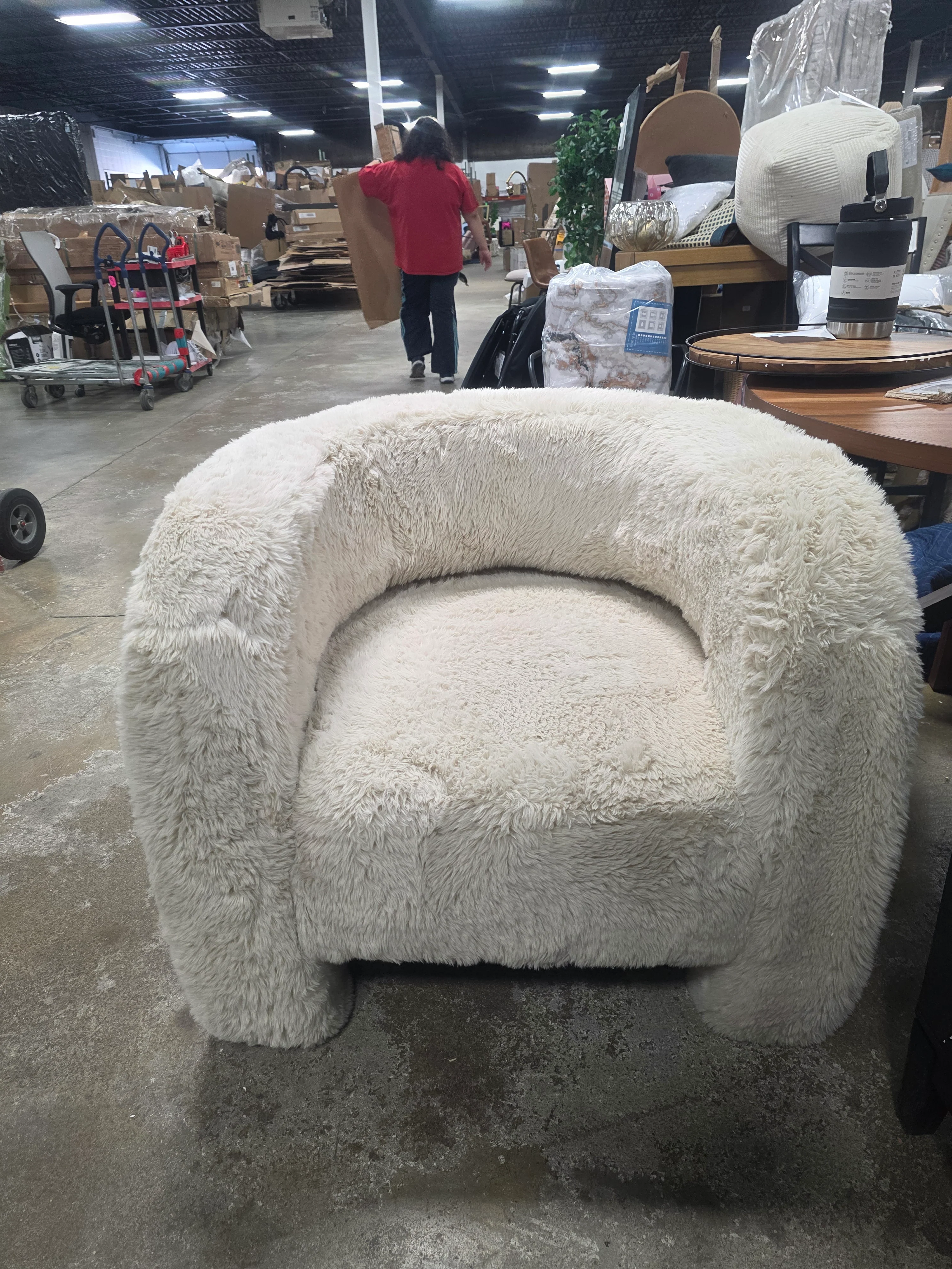 Teddy Plush Accent Chair - SHOWROOM ITEM  - Image 3