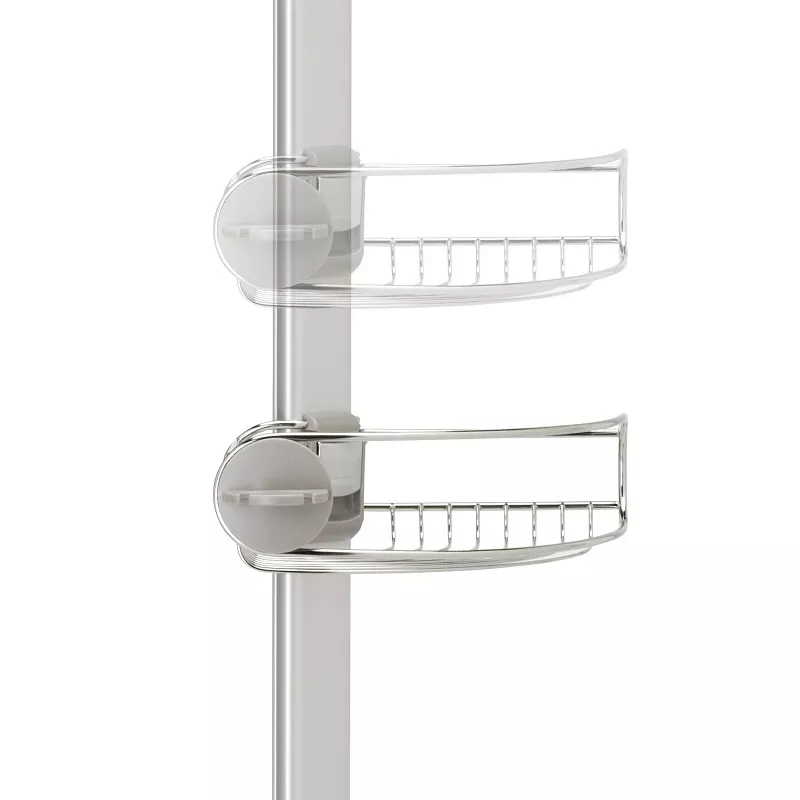 Tension Pole Shower Caddy - Stainless Steel/Anodized Aluminum - Image 4
