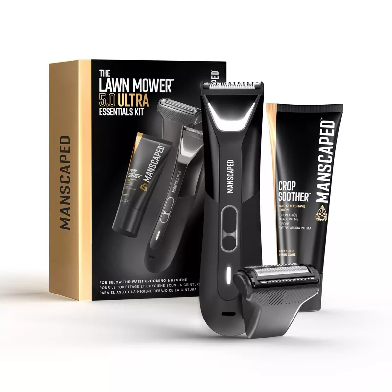 The Lawn Mower Ultra Essentials Kit, SkinSafe Electric Groin and Body Hair Trimmer