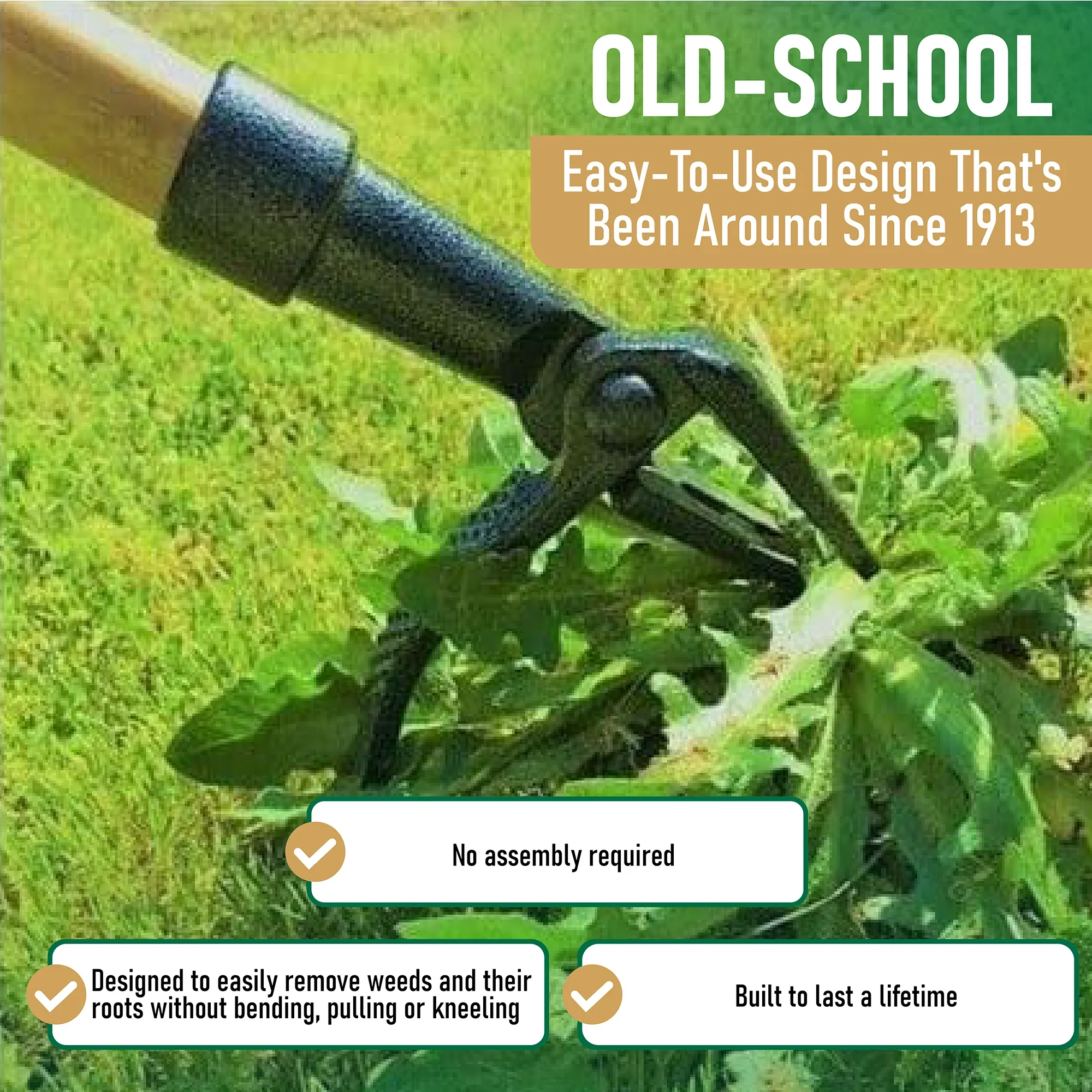 The Original Stand Up Weed Puller Tool With Long Handle - Image 3