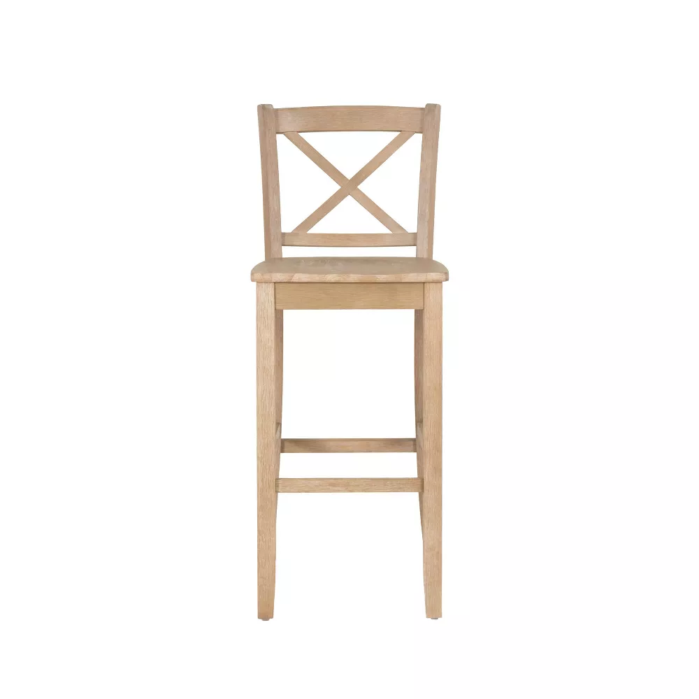 Torino Wash X Back Counter Height Barstool Gray - Image 2