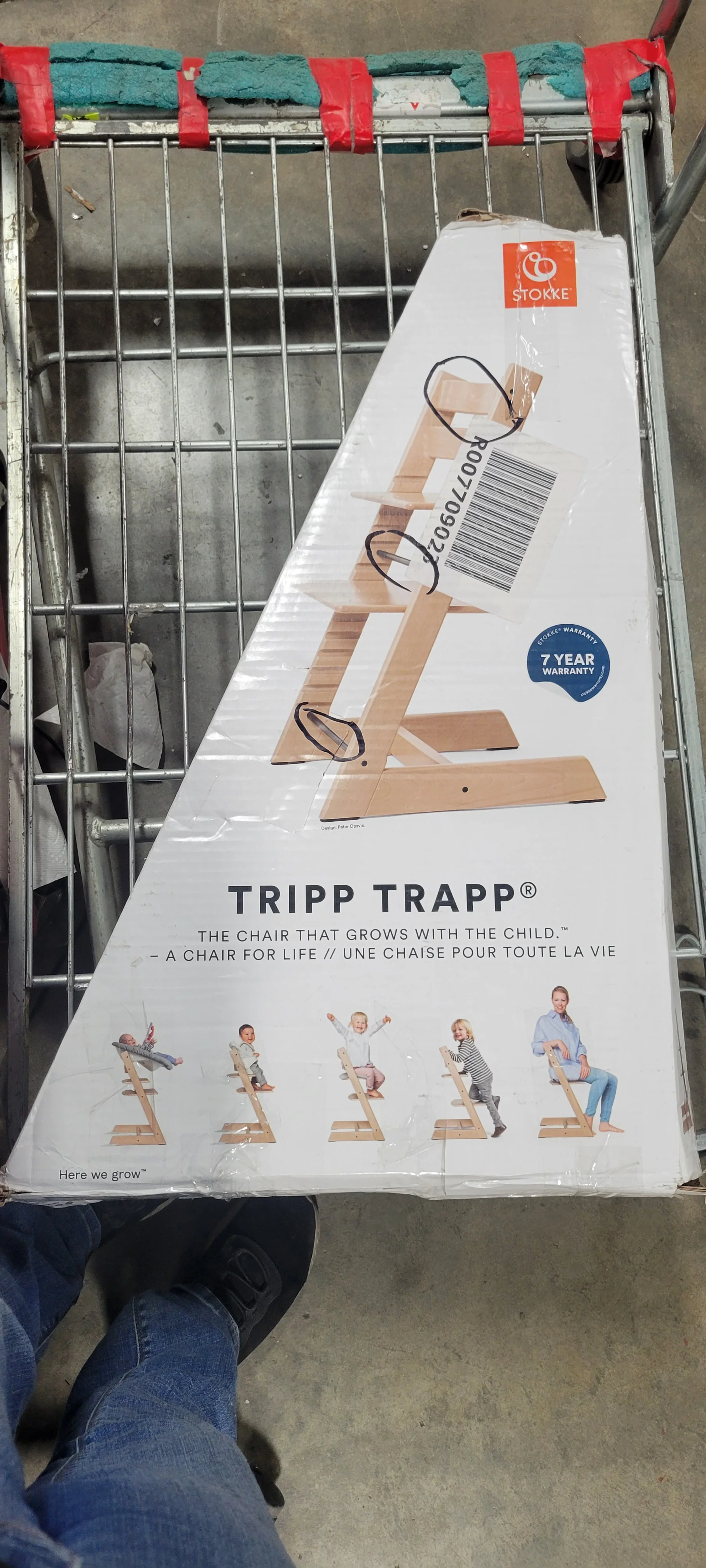 Tripp Trapp Chair, Natural - Adjustable, Convertible Chair - Image 4