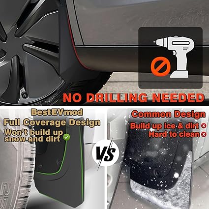 Upgrade Mud Flaps Splash Guards  Set of 4 - Image 5