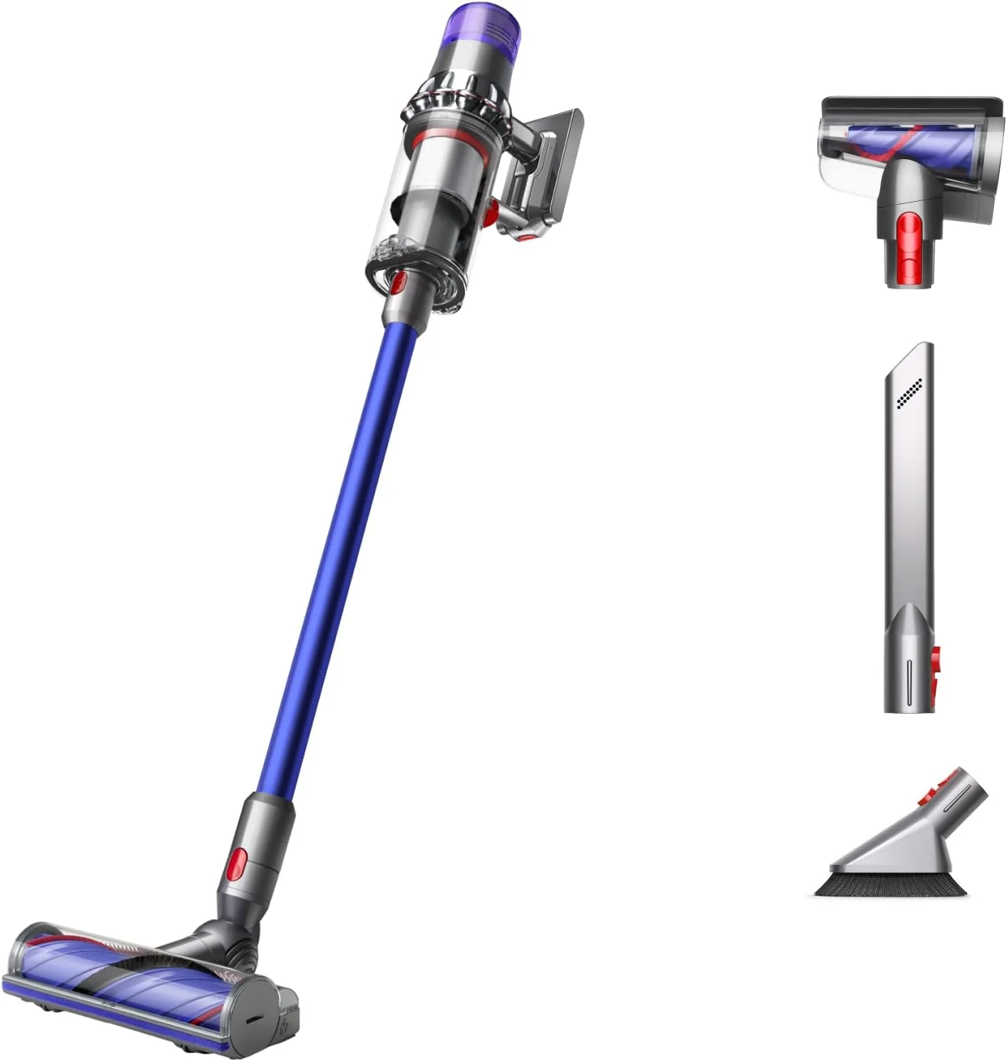 Origin Cordless Vacuum (Handheld + Attachments ONLY), Nickel/Blue - 2 BOXES