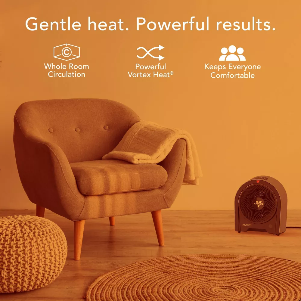Velocity 5R Space Heater Cool Gray and Black - Image 3
