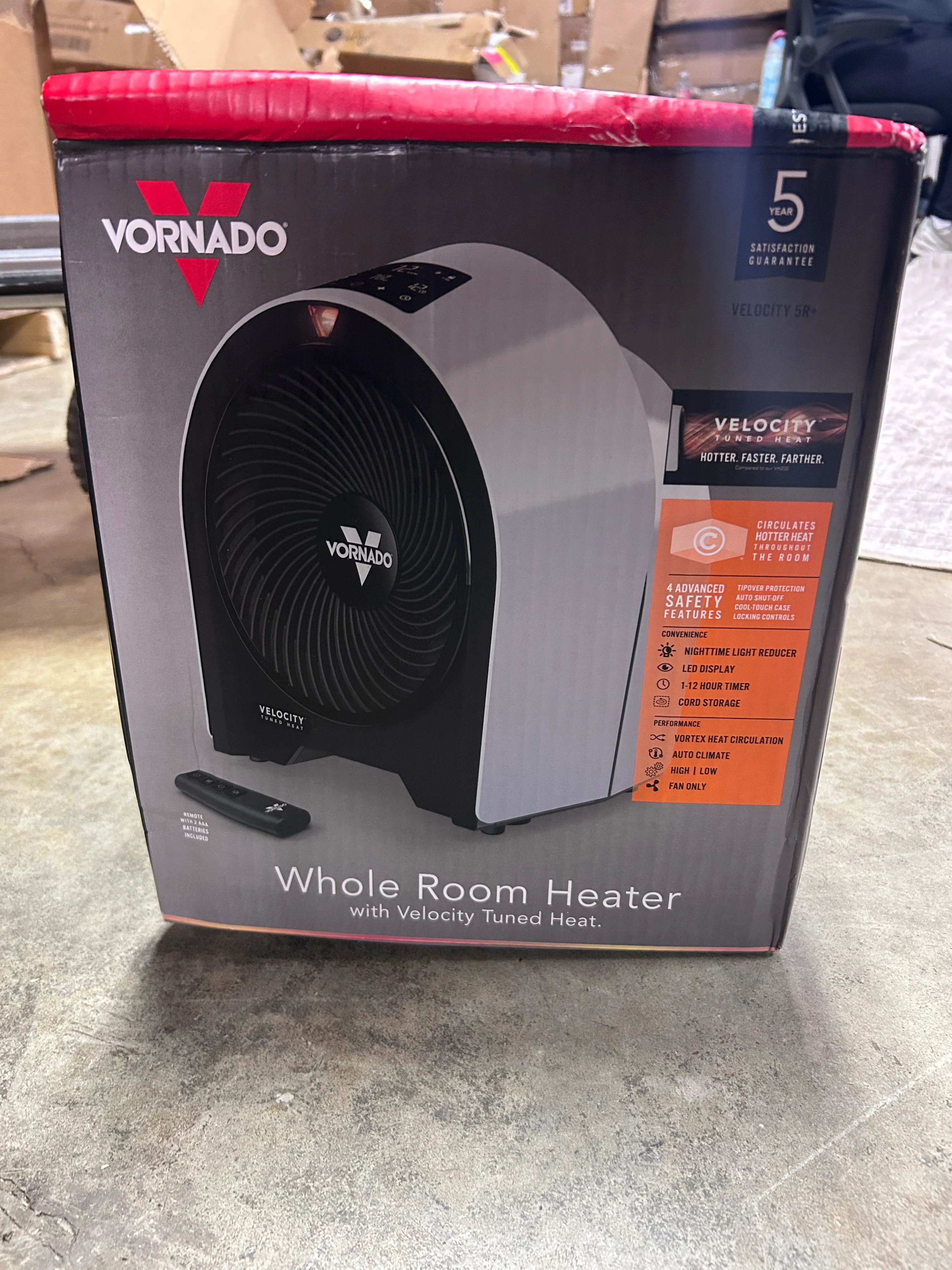 Velocity 5R Space Heater Cool Gray and Black - Image 9