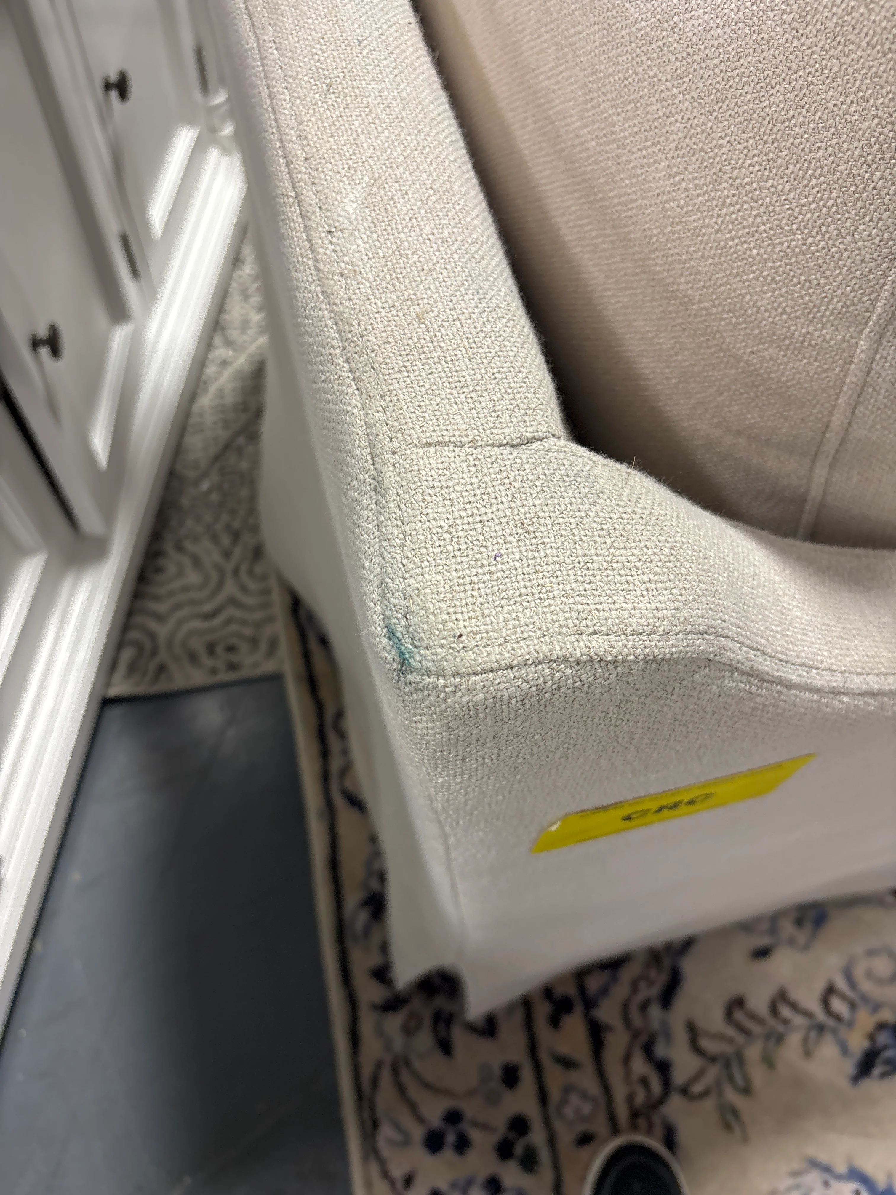 Vivian Park Upholstered Swivel Chair - Cream SHOWROOM ITEM - Image 4