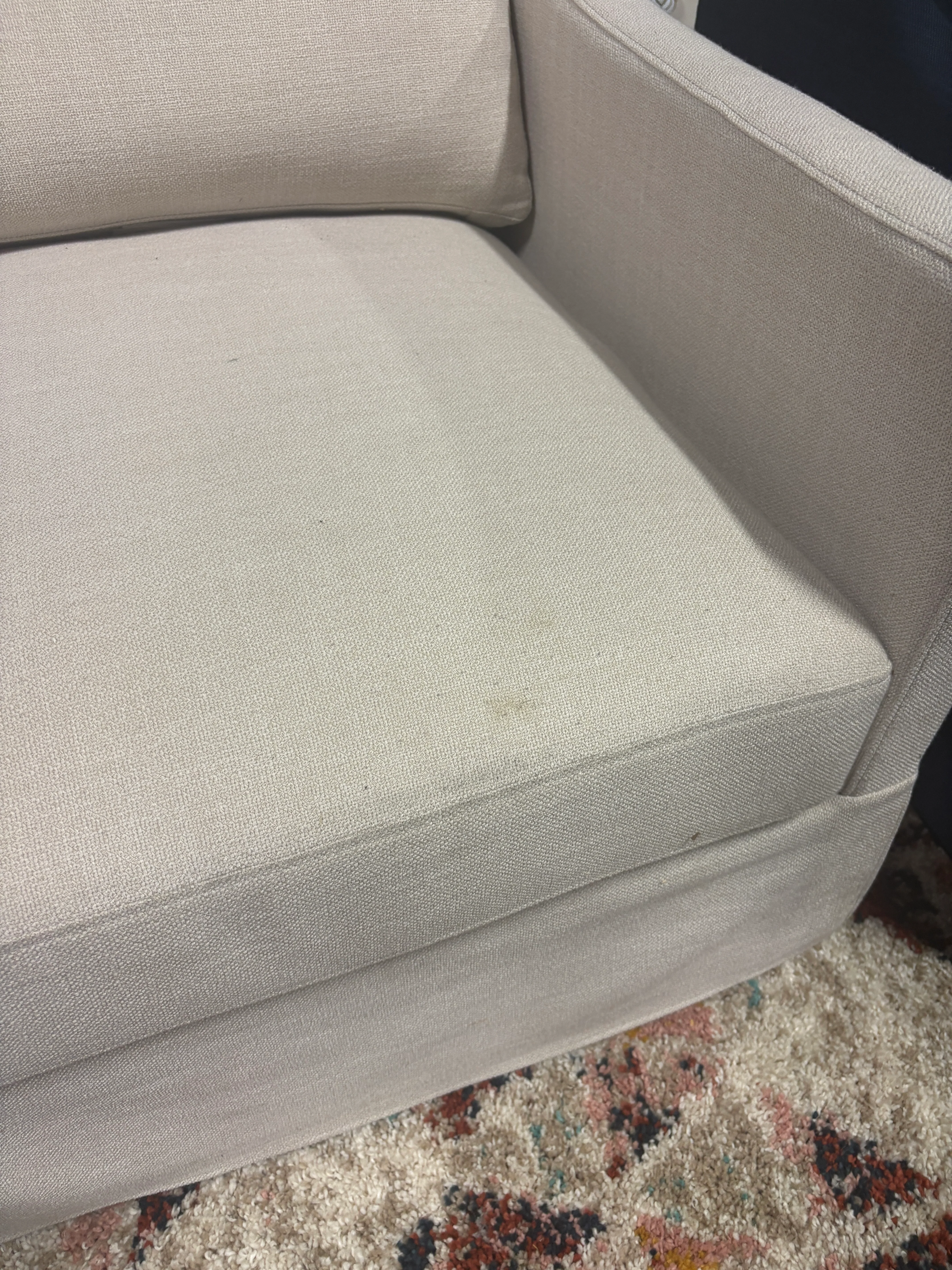 Vivian Park Upholstered Swivel Chair - Threshold™ - SHOWROOM ITEM - Image 4