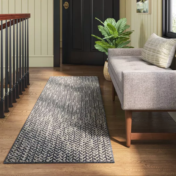 Washable Weave Herringbone Rug 2'x7' - Image 4