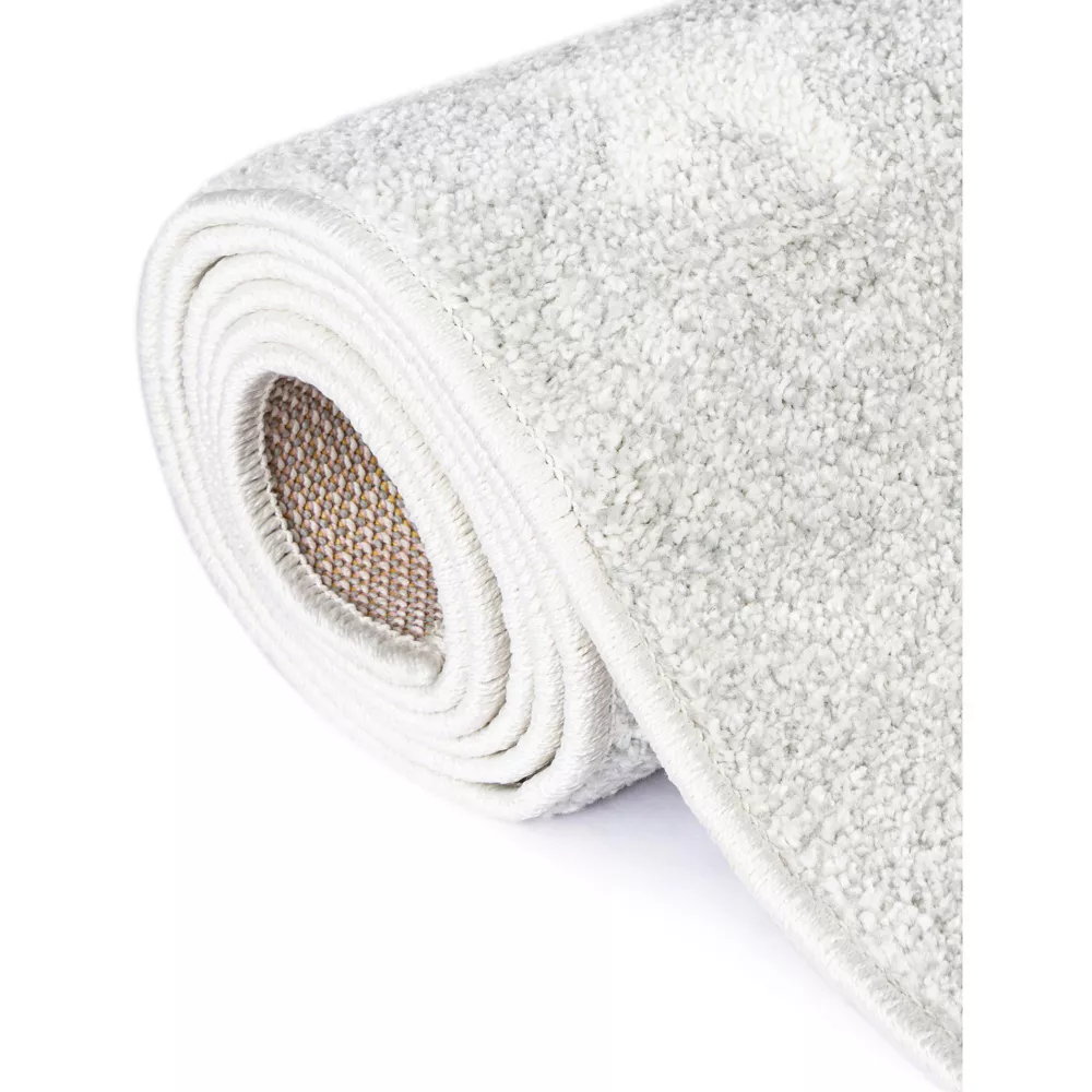 Whimsy Kids Collection Area Rug - Stars Cloud Gray/Ivory - Image 3